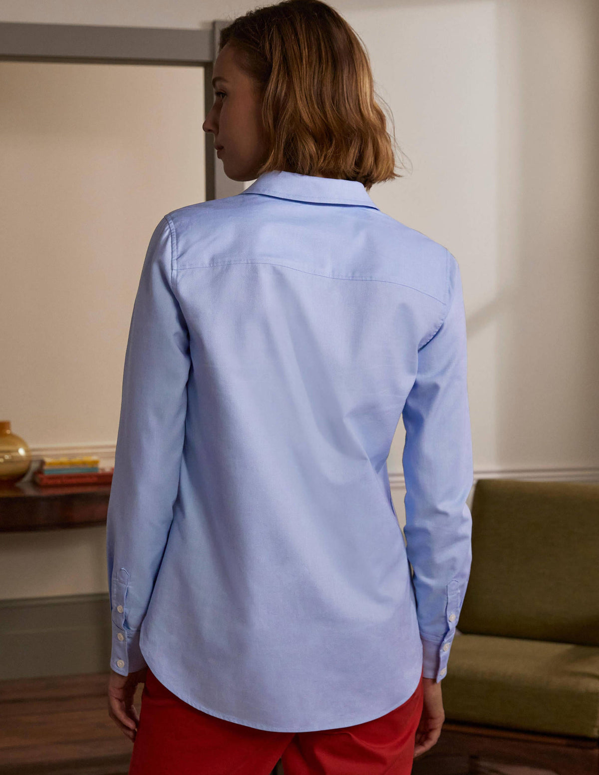 The Cotton Shirt-Blue Oxford-2