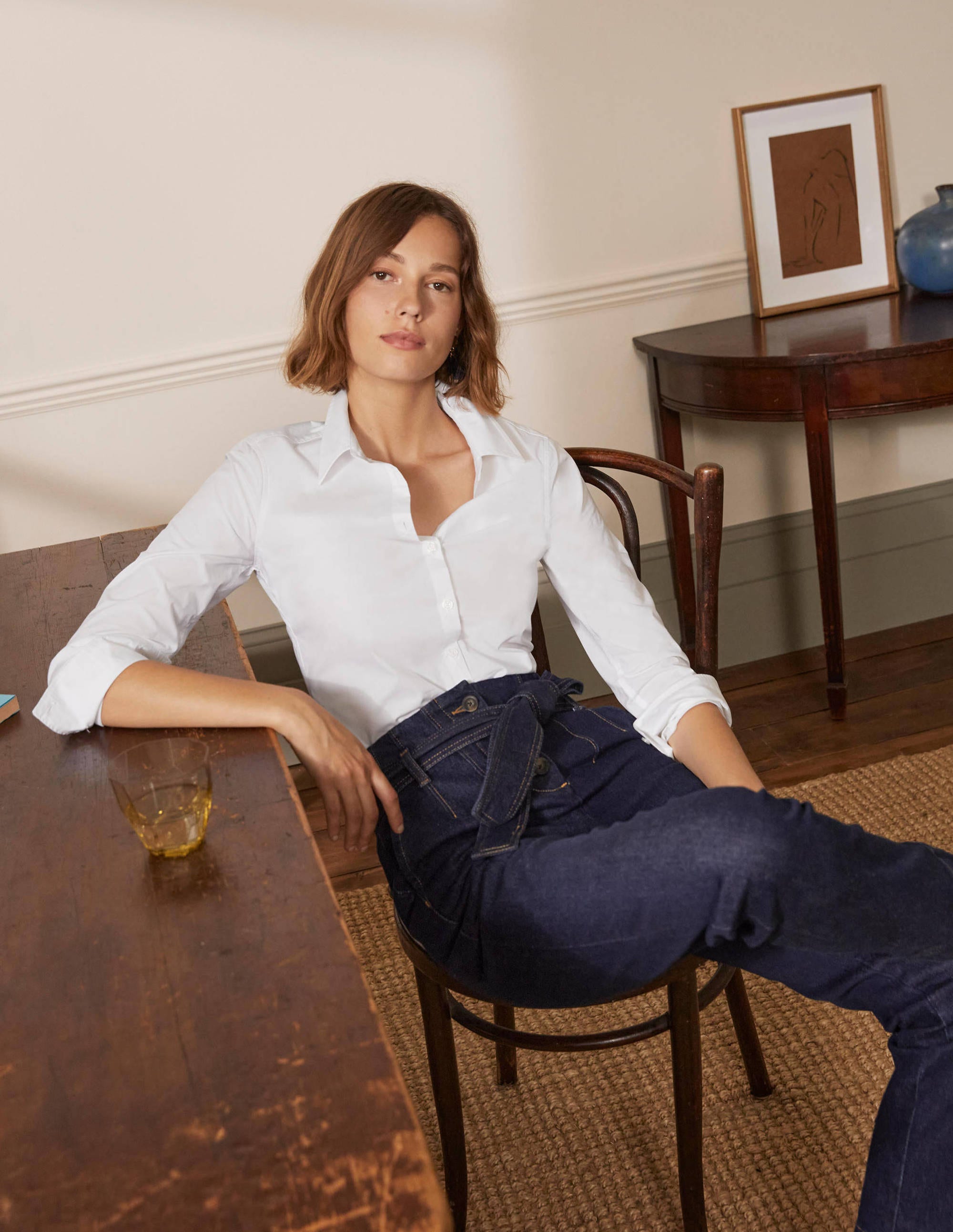 The Cotton Shirt-White - Image 4