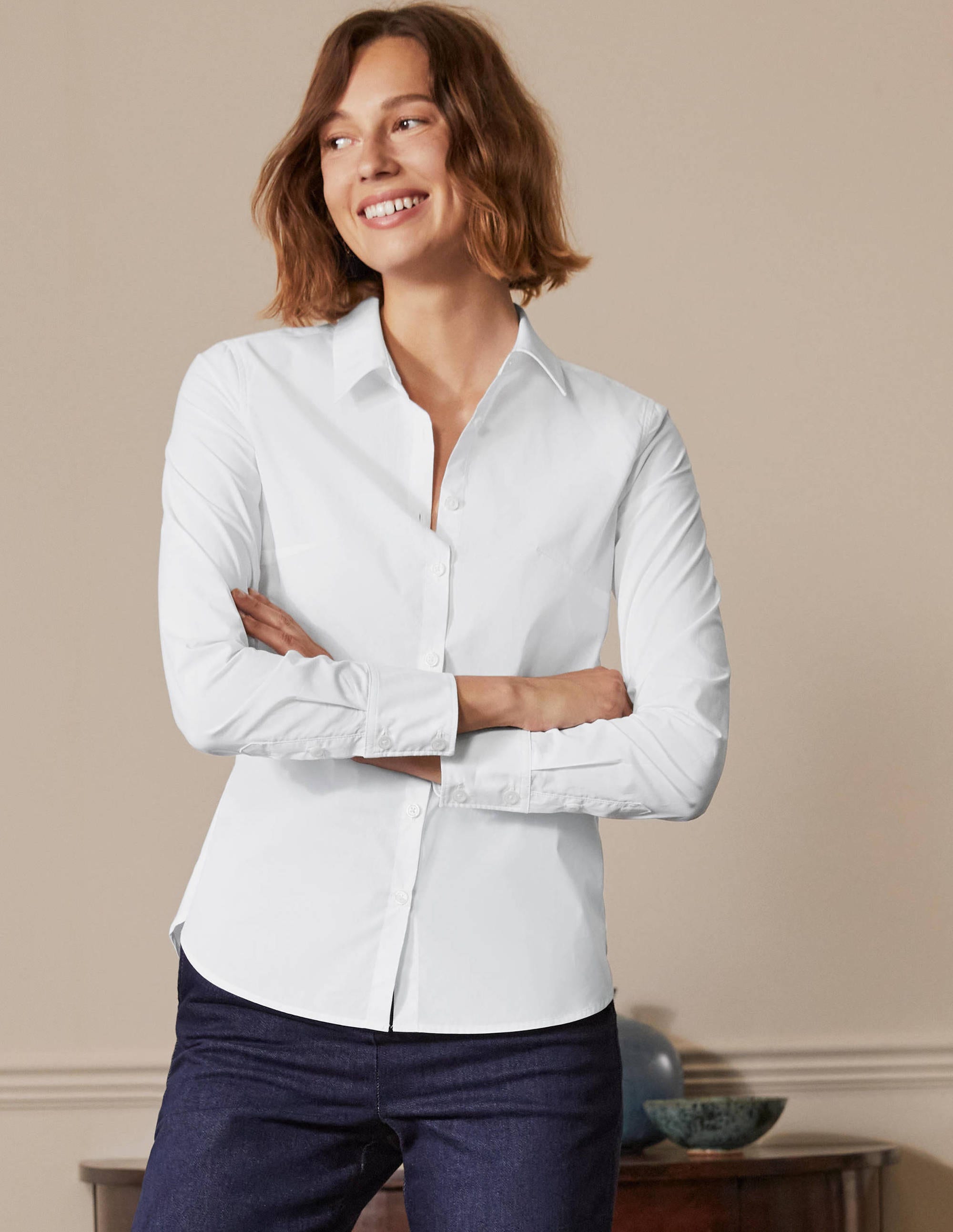 The Cotton Shirt-White - Image 3
