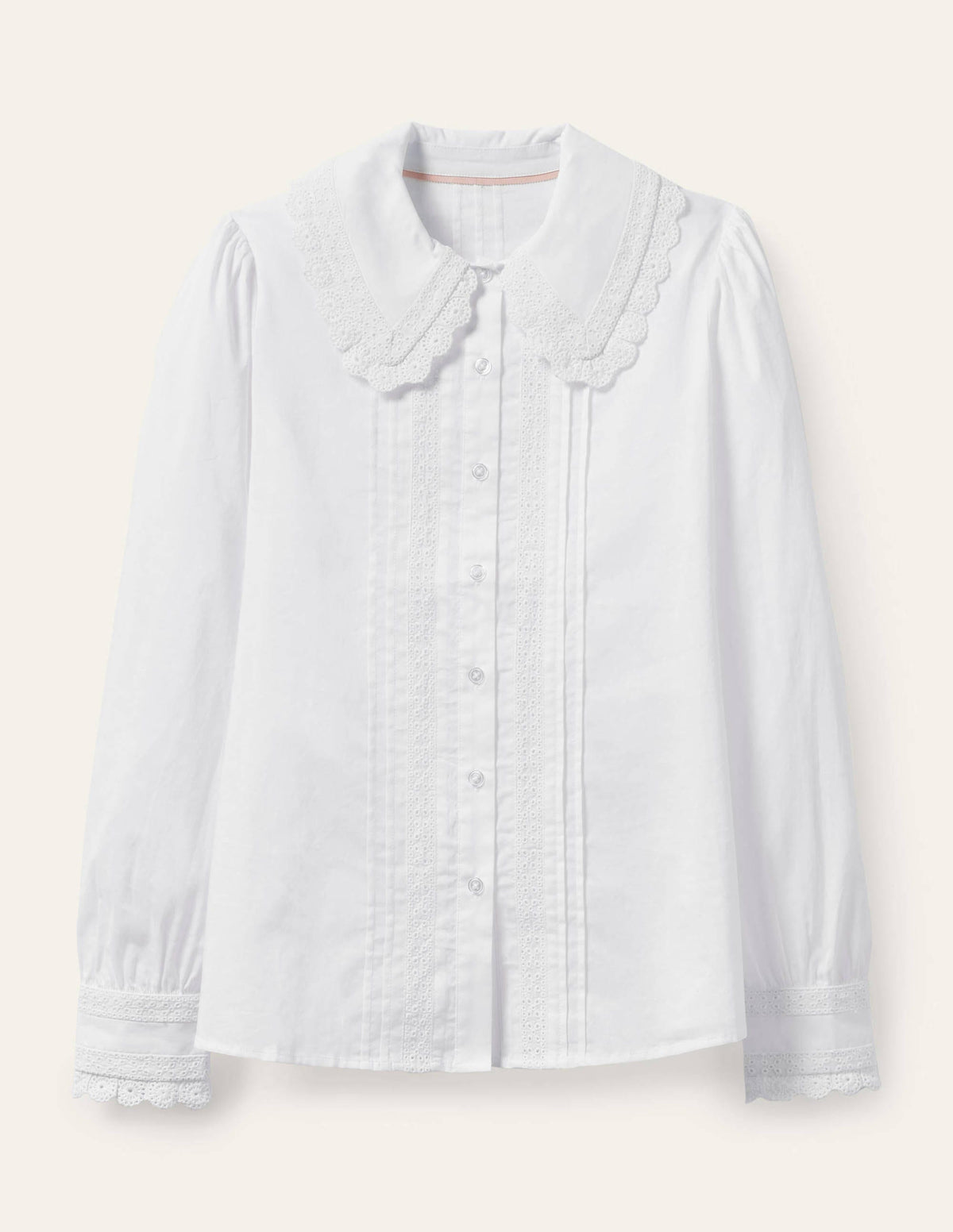 Clare Broderie Shirt-White - Image 7