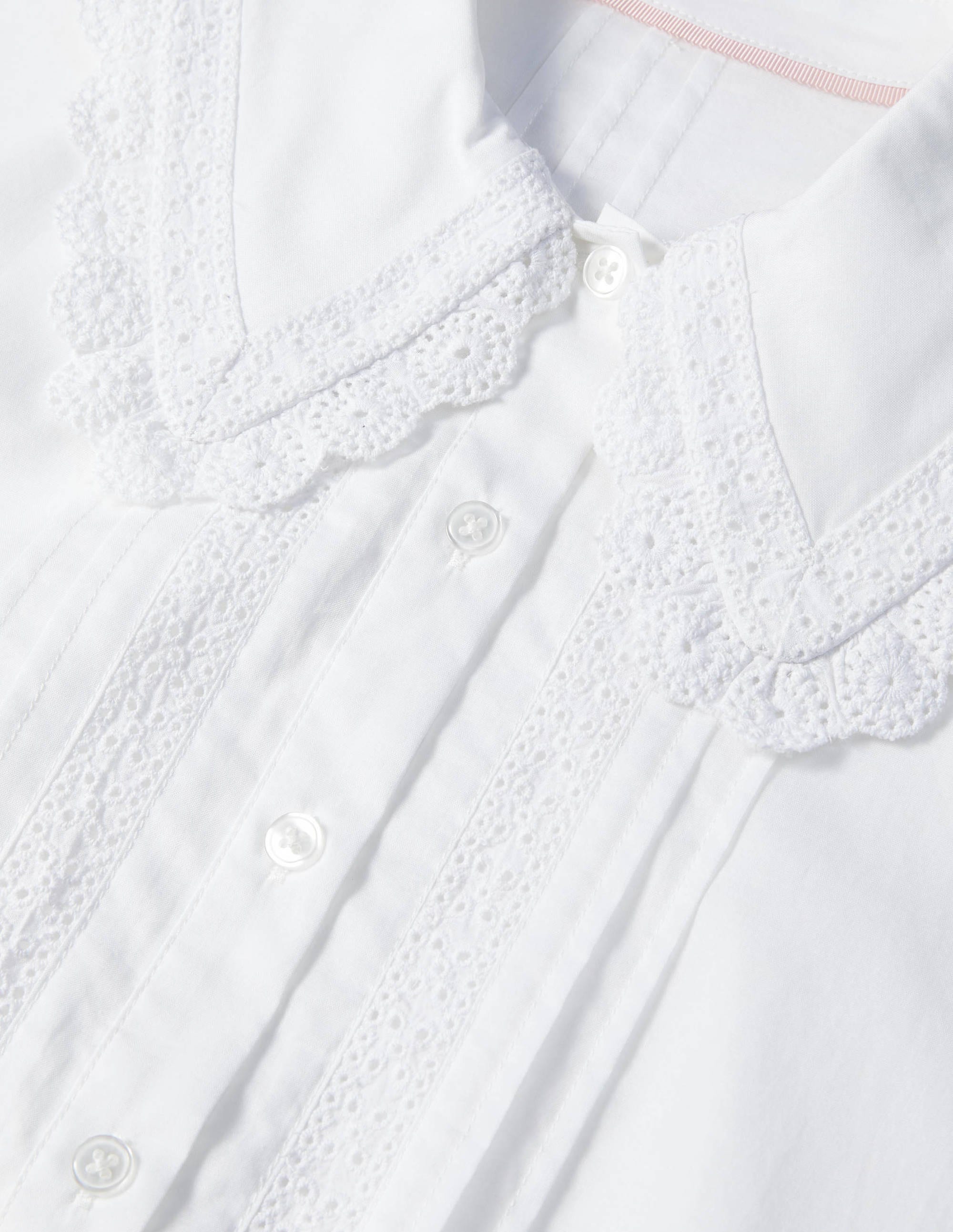 Clare Broderie Shirt-White - Image 8