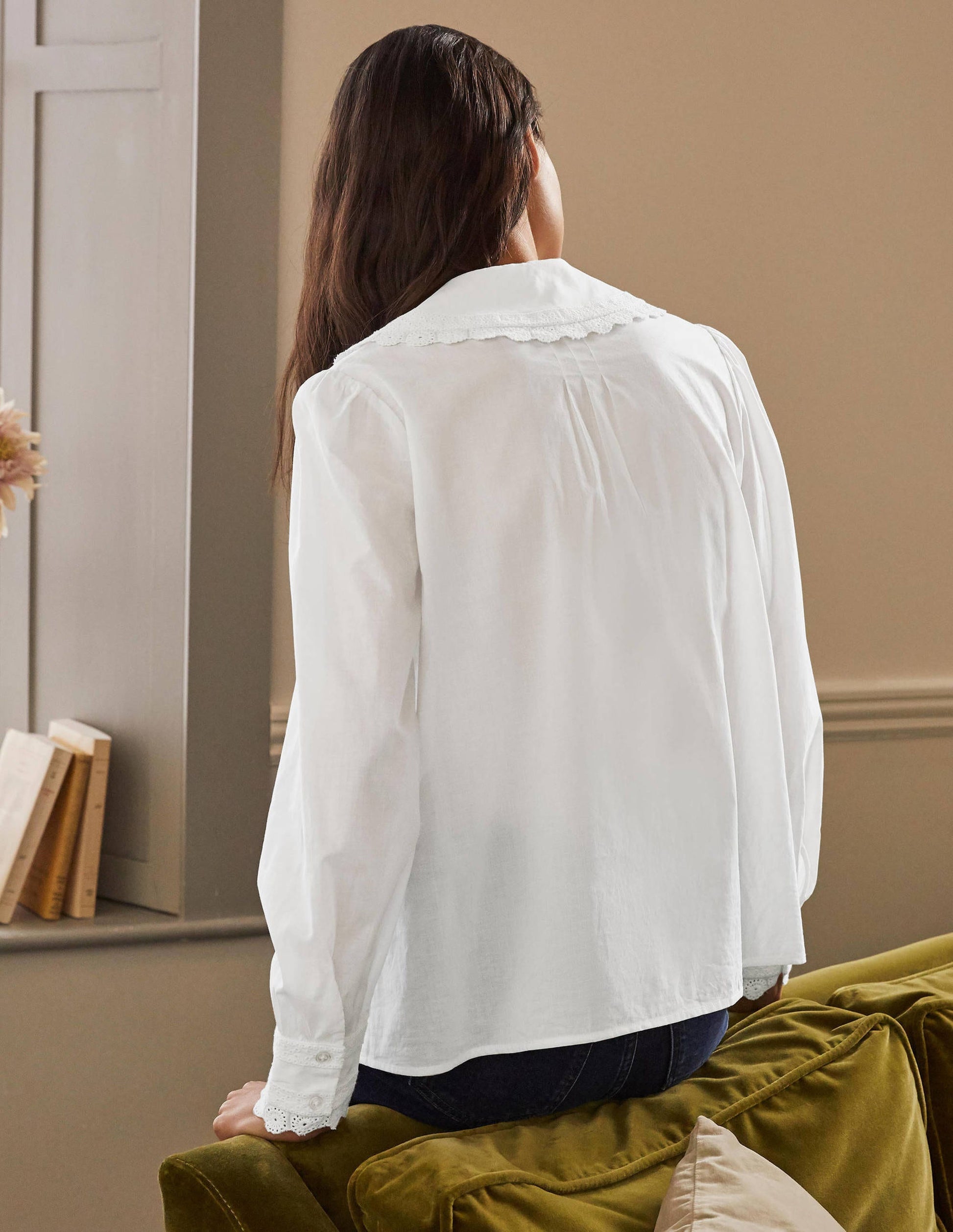 Clare Broderie Shirt-White-3