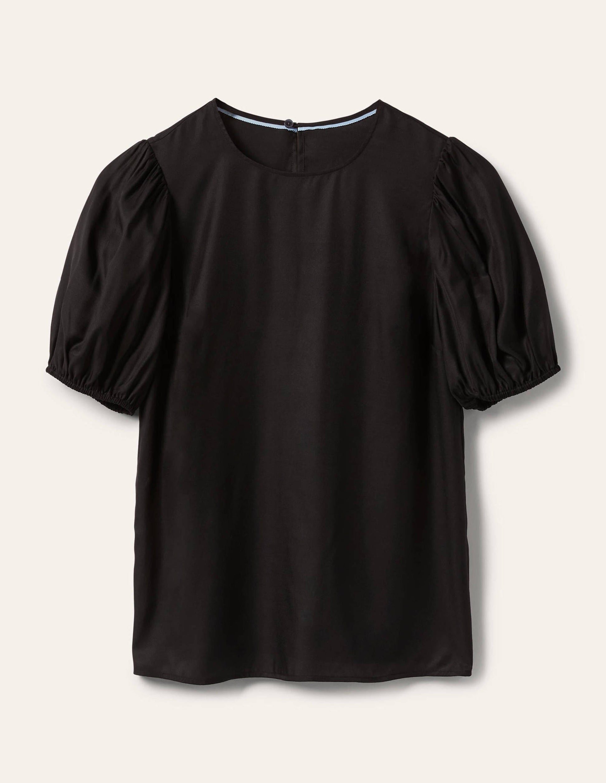 Adriana Puff Sleeve Top-Black-5