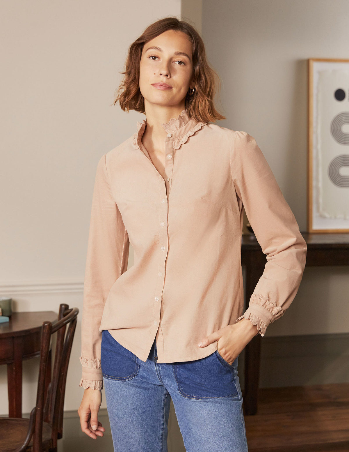 Eliza Broderie Shirt-Popcorn-5