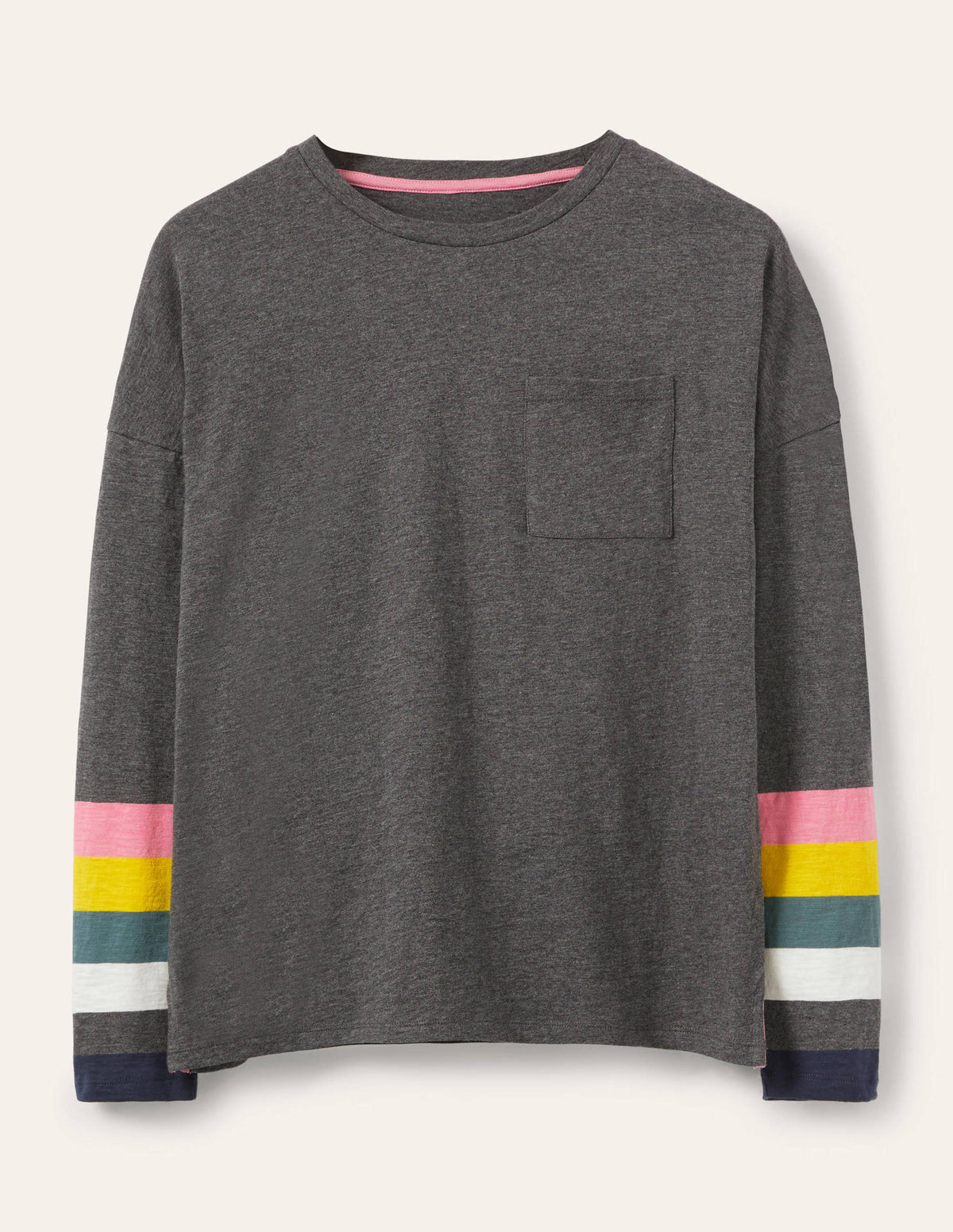 Boxy Jersey Tee-Charcoal Cuff - Image 5