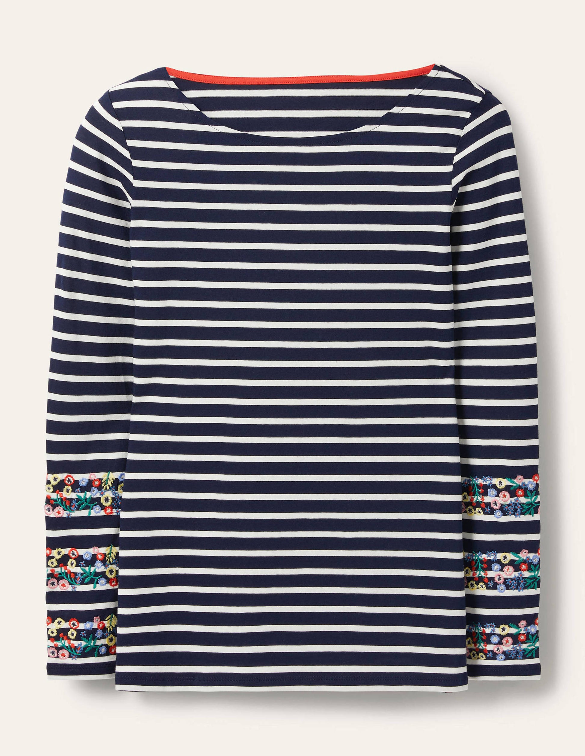 Statement Breton-Navy/ Ivory Embroidered-6