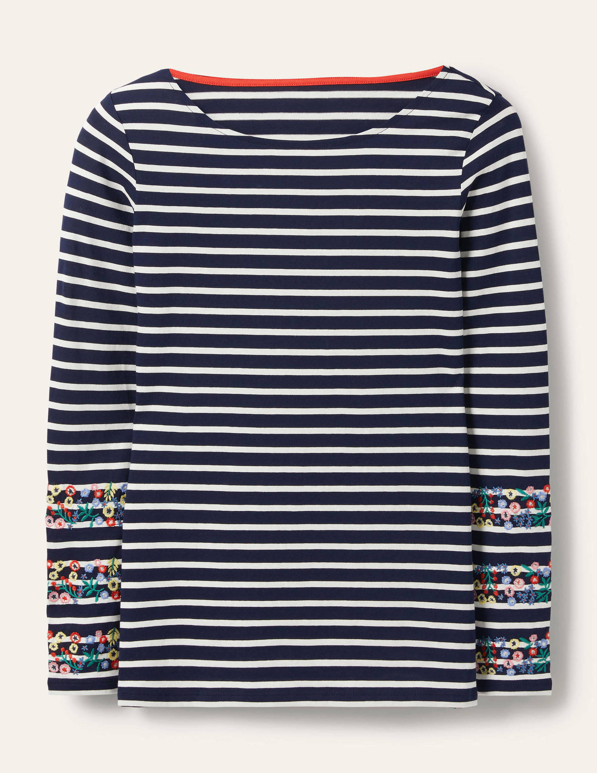 Statement Breton-Navy/ Ivory Embroidered - Image 6