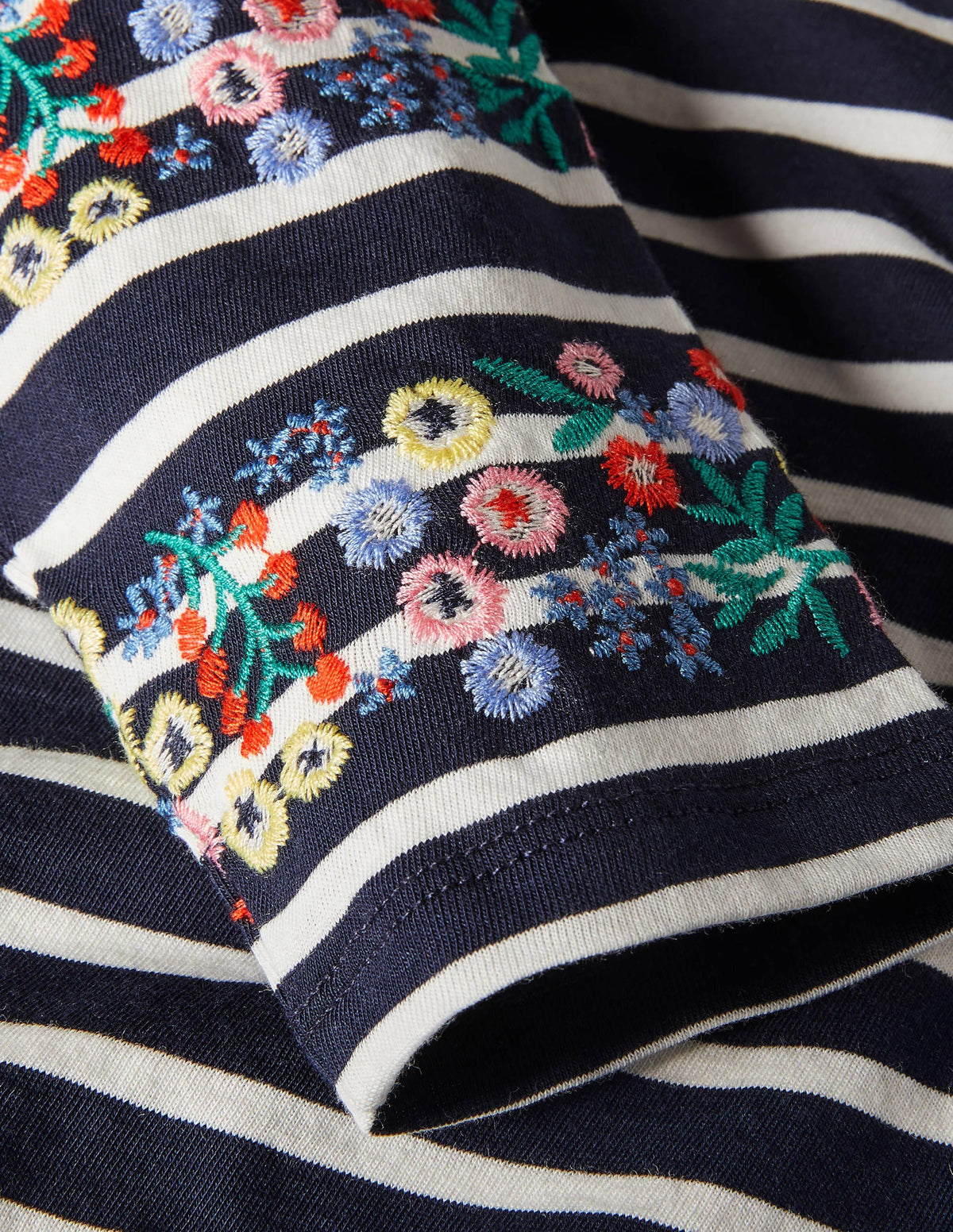 Statement Breton-Navy/ Ivory Embroidered - Image 7