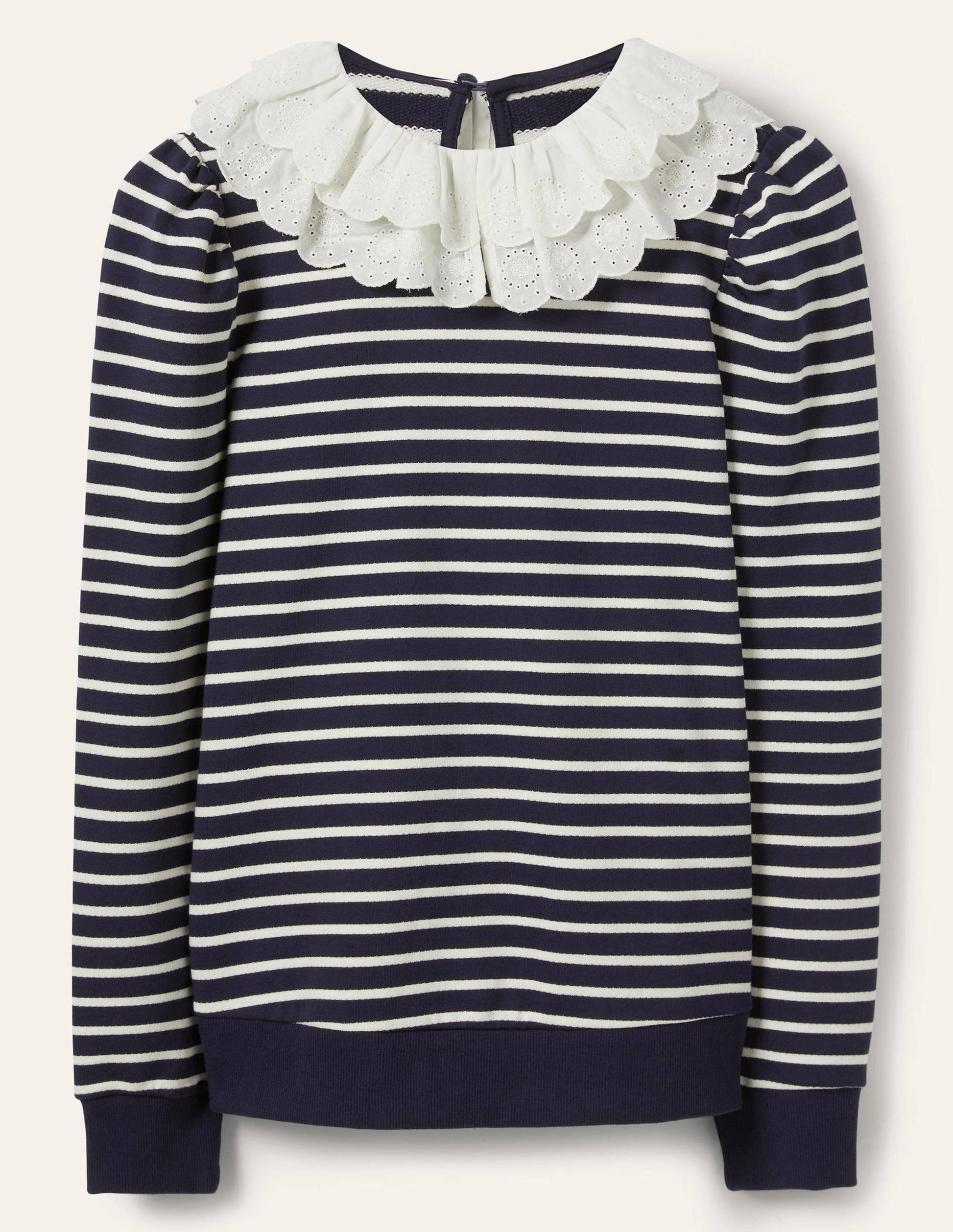 Hattie Collar Sweatshirt-Navy/ Ivory-6