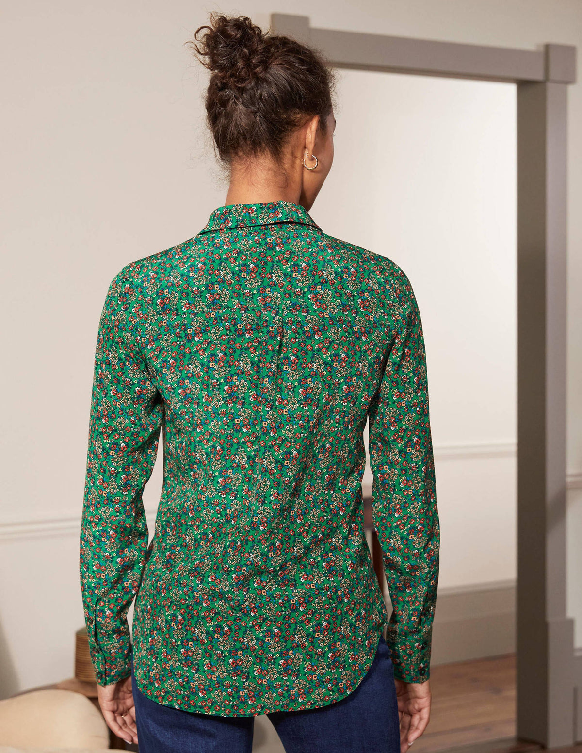 Silk Shirt-Sapling, Pretty Floral - Image 2