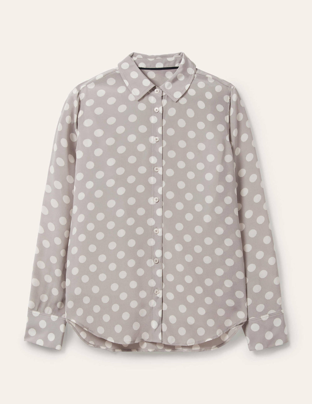 Silk Shirt-Grey Spot-5