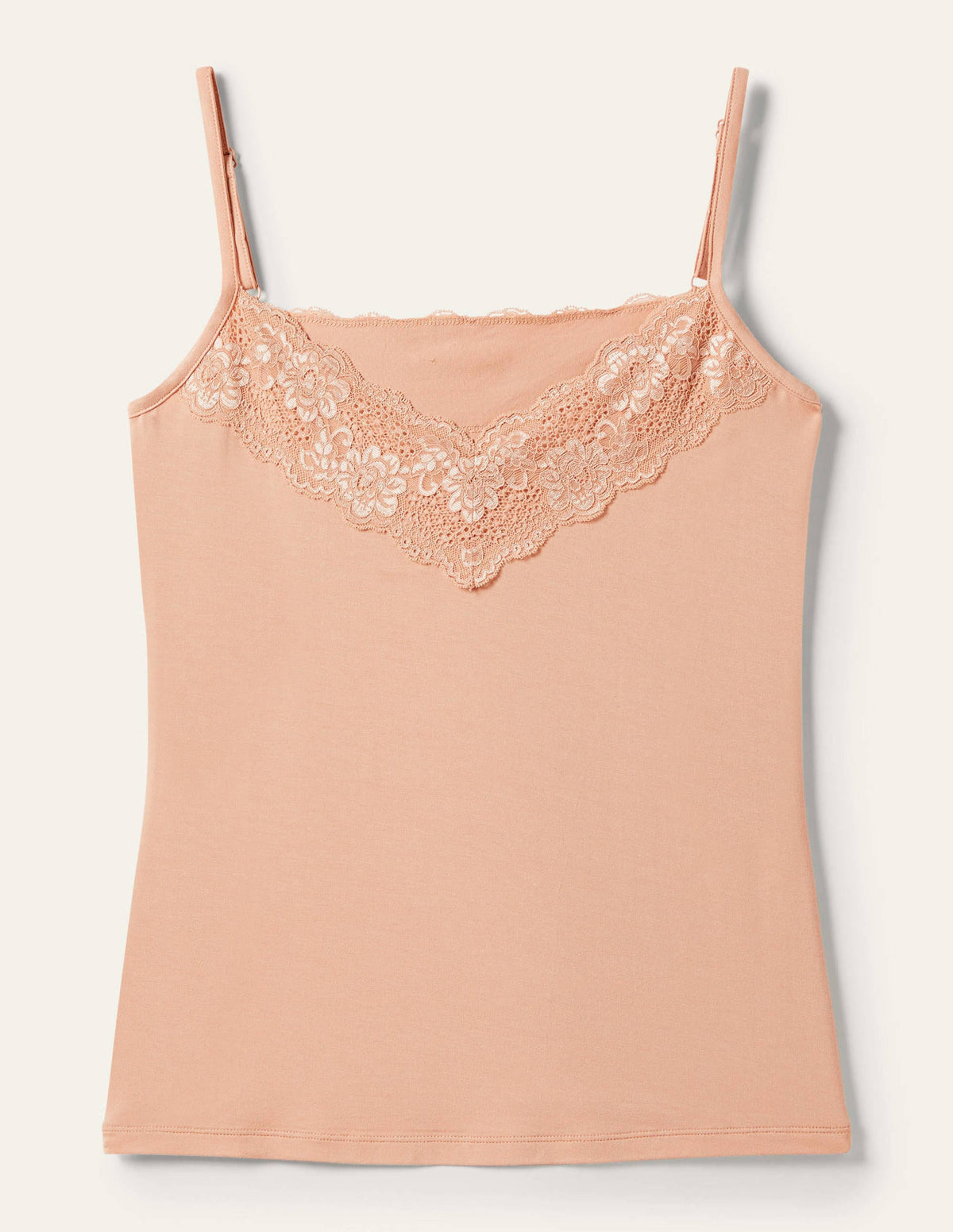 Lace Cami Top-Light Beige - Image 11