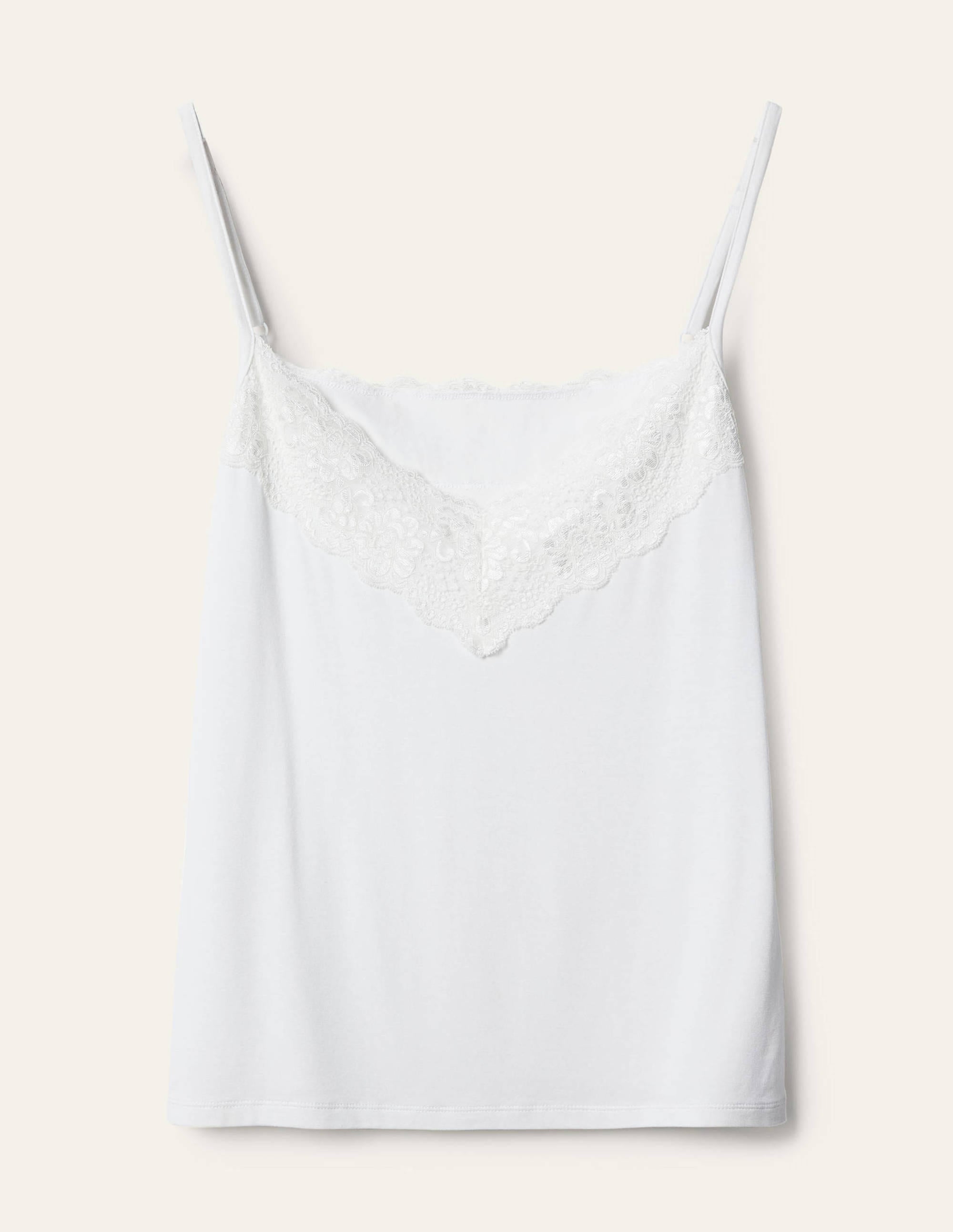 Lace Cami Top-White - Image 8