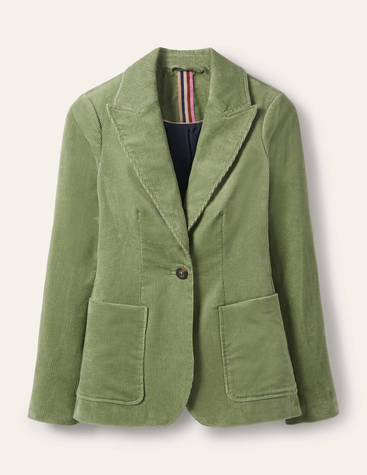 Victoria Cord Blazer-Light Olive - Image 5