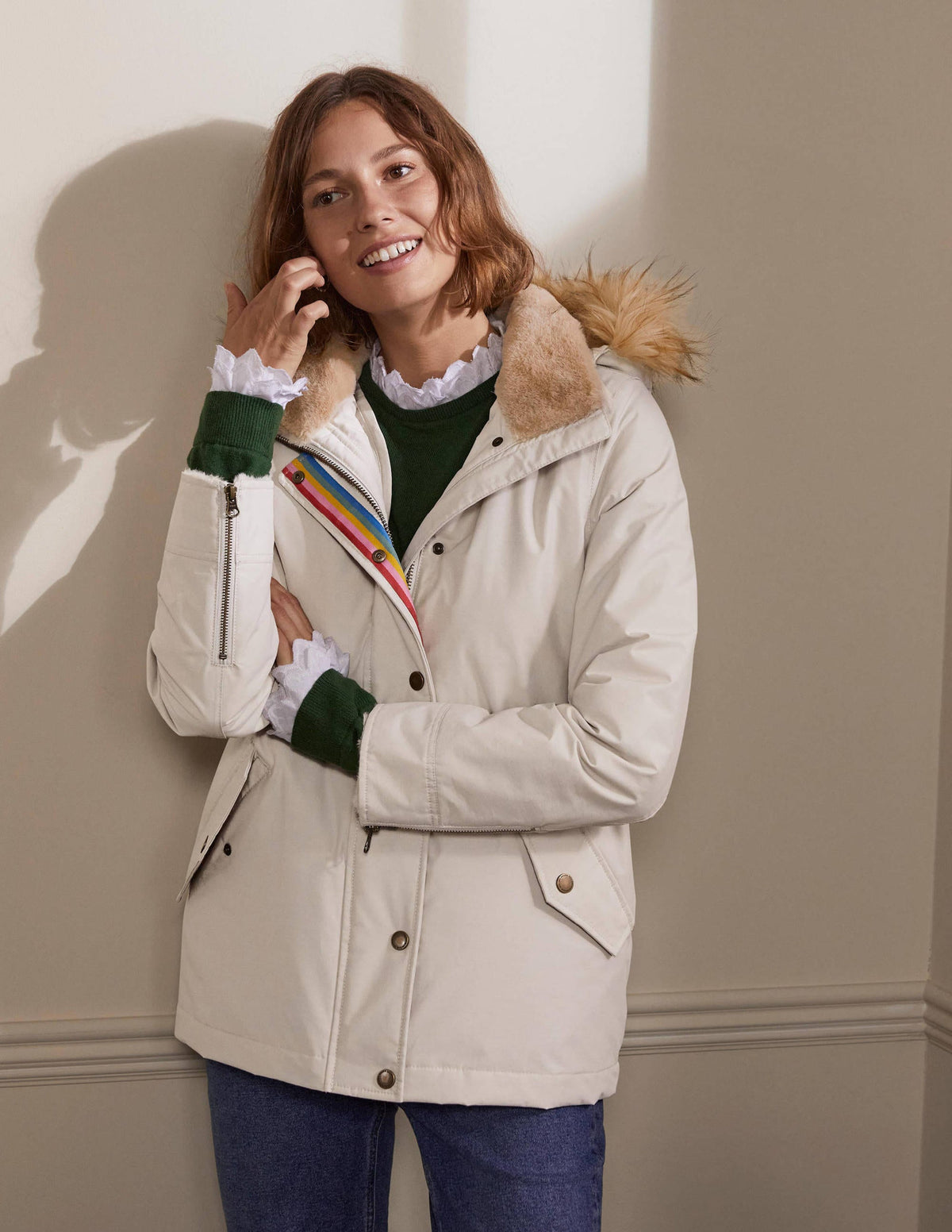 Dunbar Waterproof Jacket-Warm Ash - Image 3