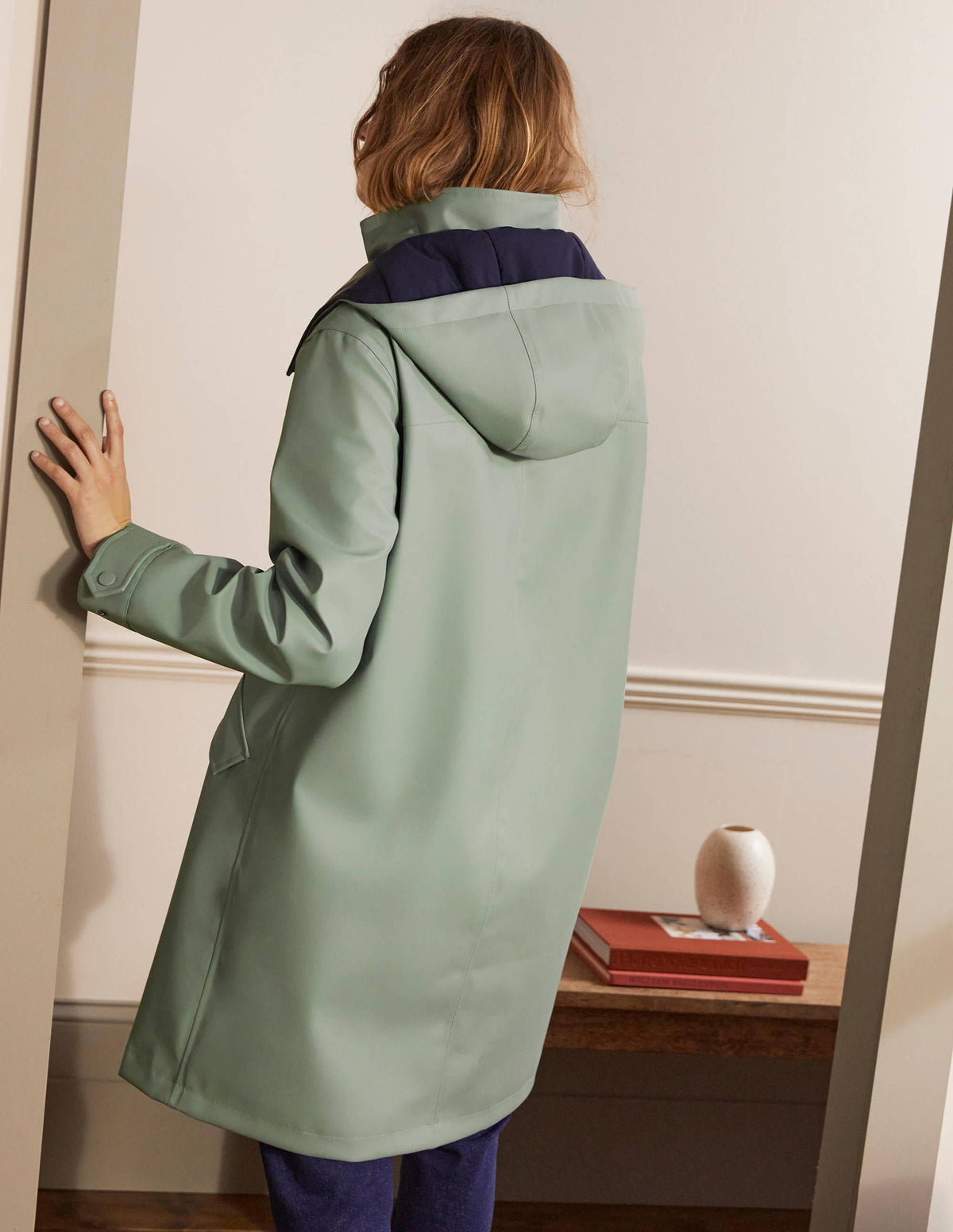 Bamburgh Raincoat-Sage/Navy - Image 2
