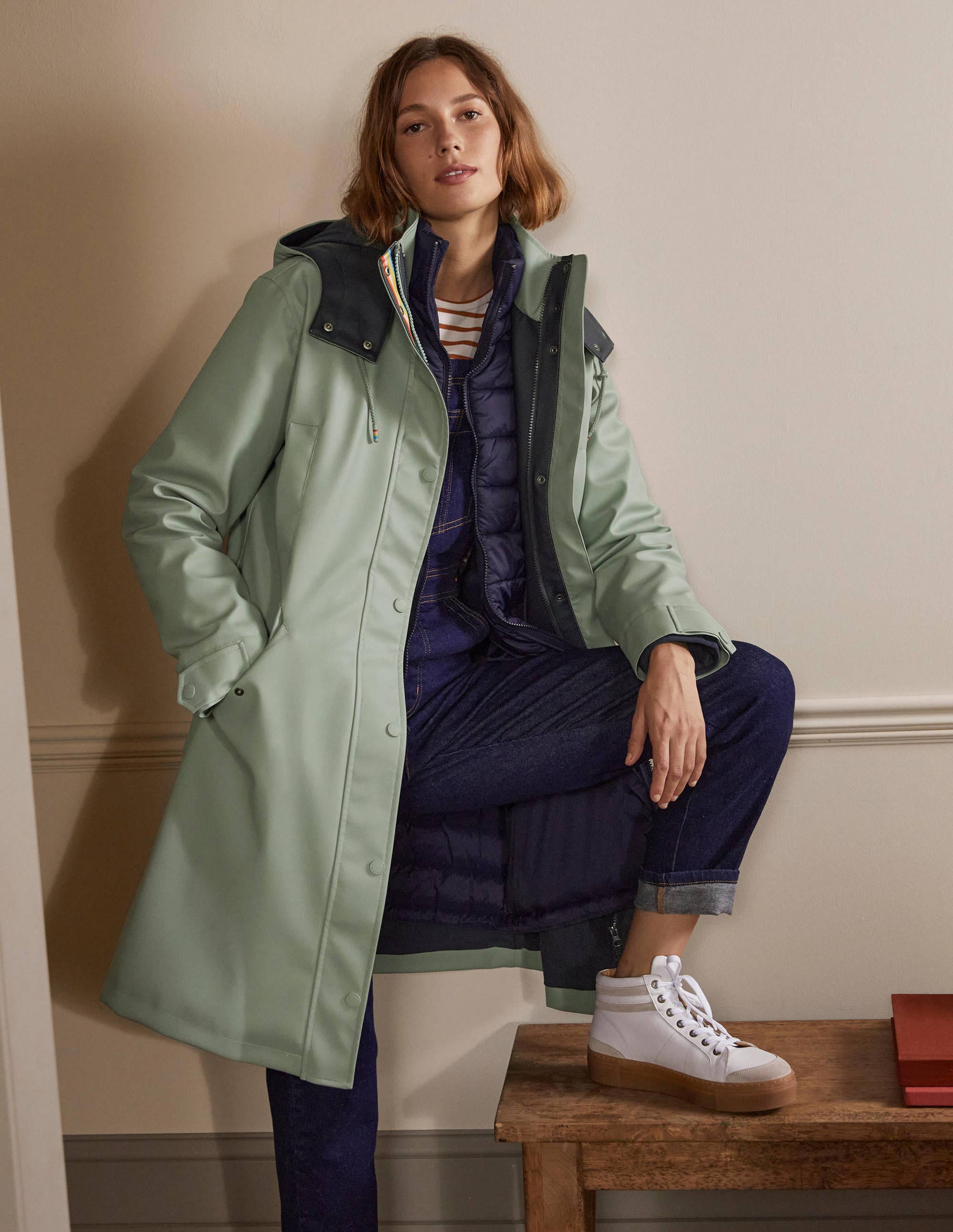 Bamburgh Raincoat-Sage/Navy - Image 4