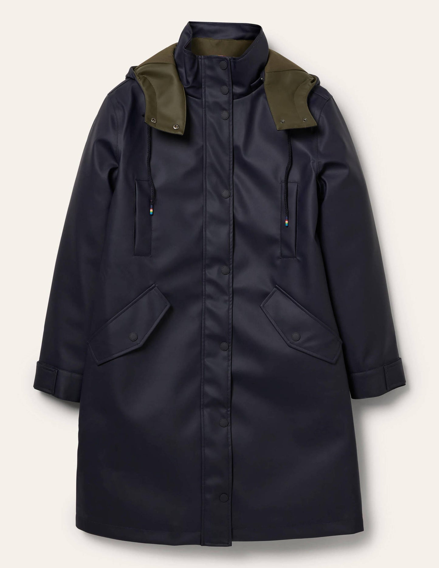 Bamburgh Raincoat-Navy/Khaki
