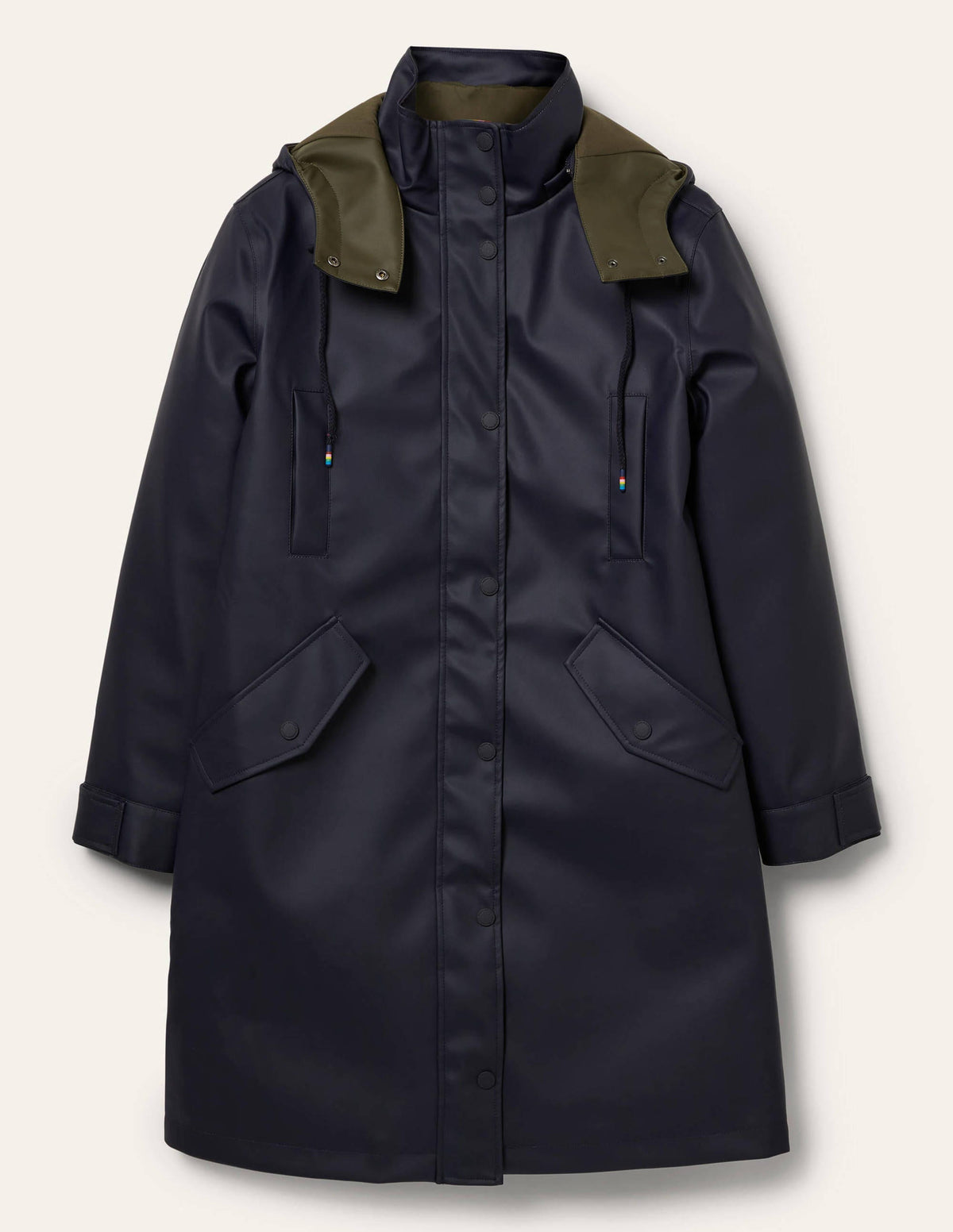 Bamburgh Raincoat-Navy/Khaki - Image 7