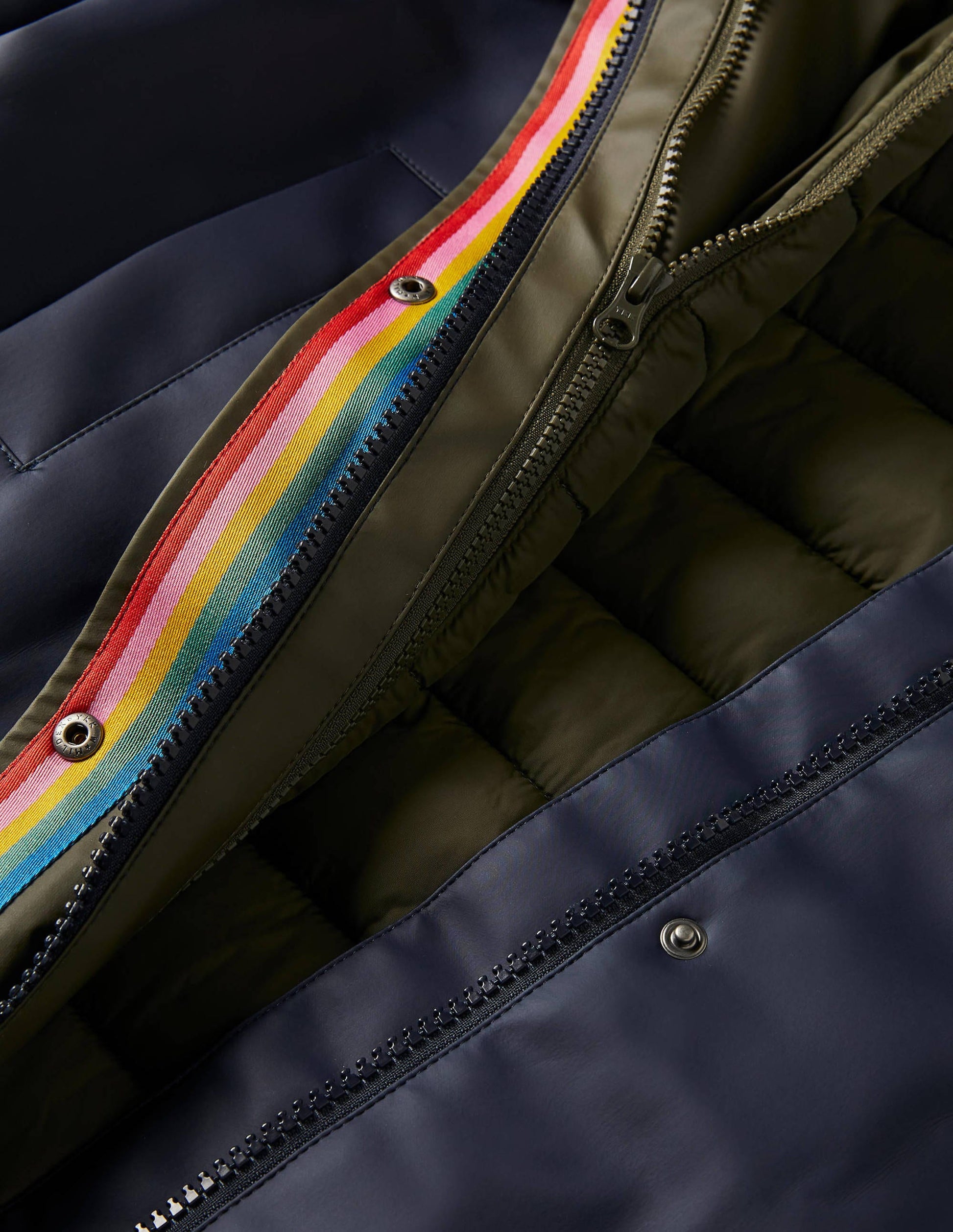 Bamburgh Raincoat-Navy/Khaki-8