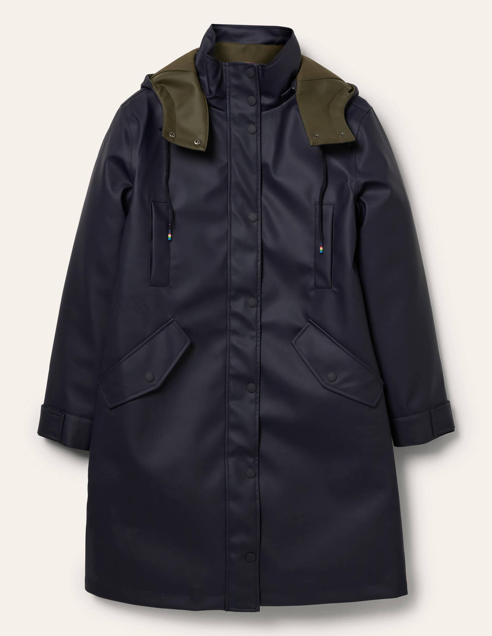 Bamburgh Raincoat-Navy/Khaki - Image 9