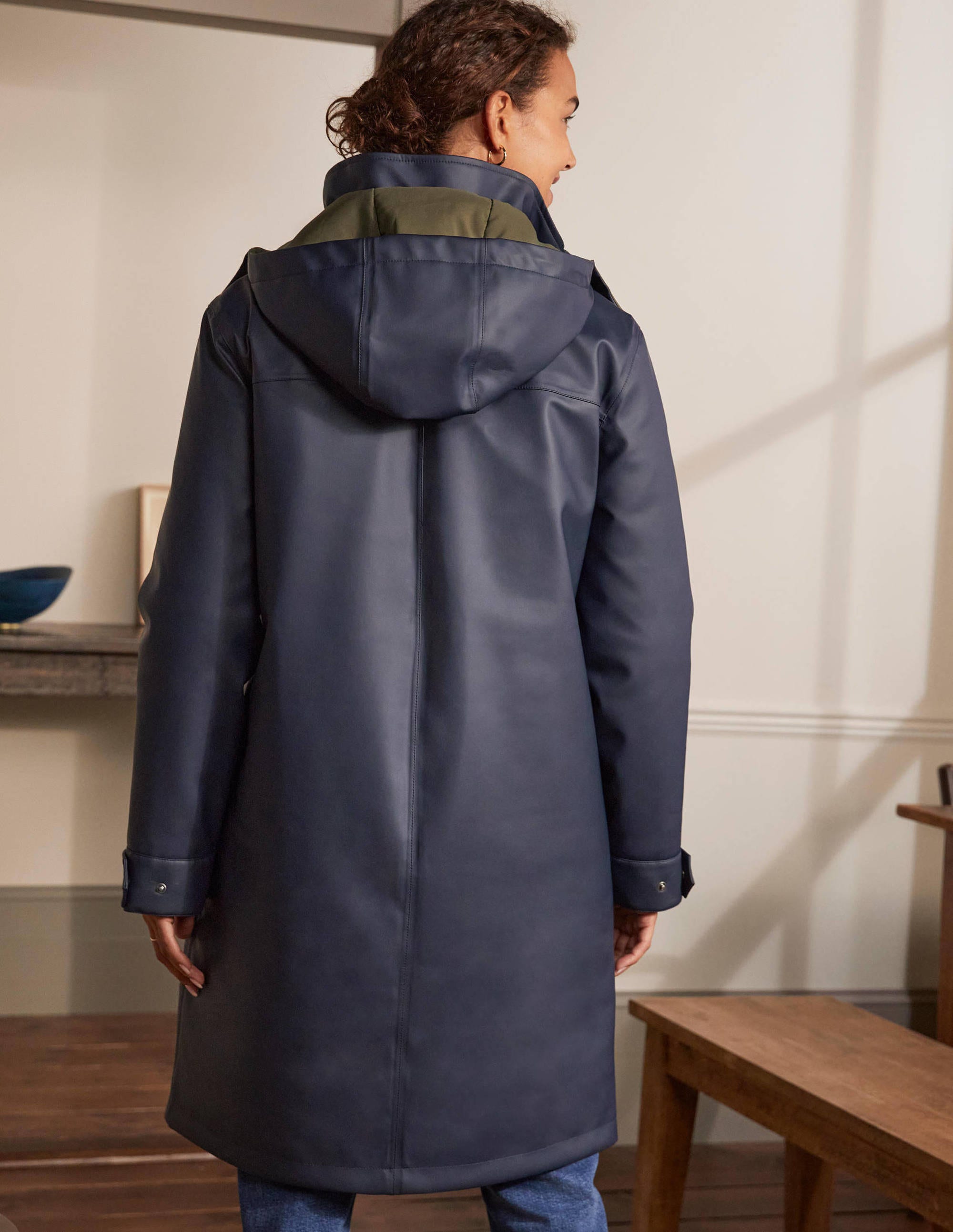 Bamburgh Raincoat-Navy/Khaki - Image 2