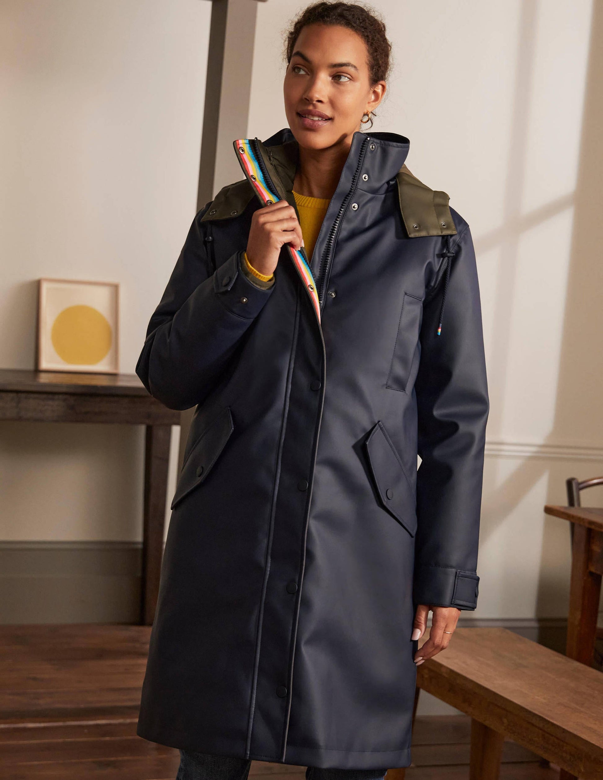 Bamburgh Raincoat-Navy/Khaki-3
