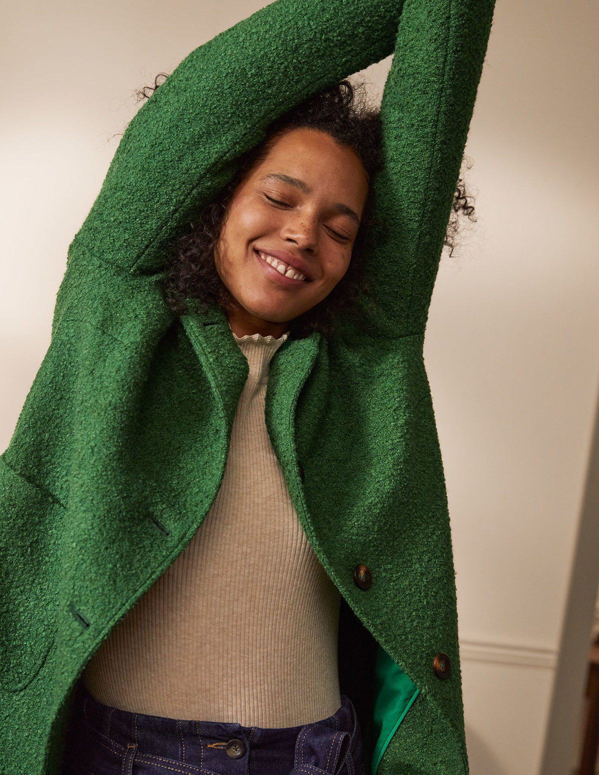 Cambridge Textured Coat-Conifer-4
