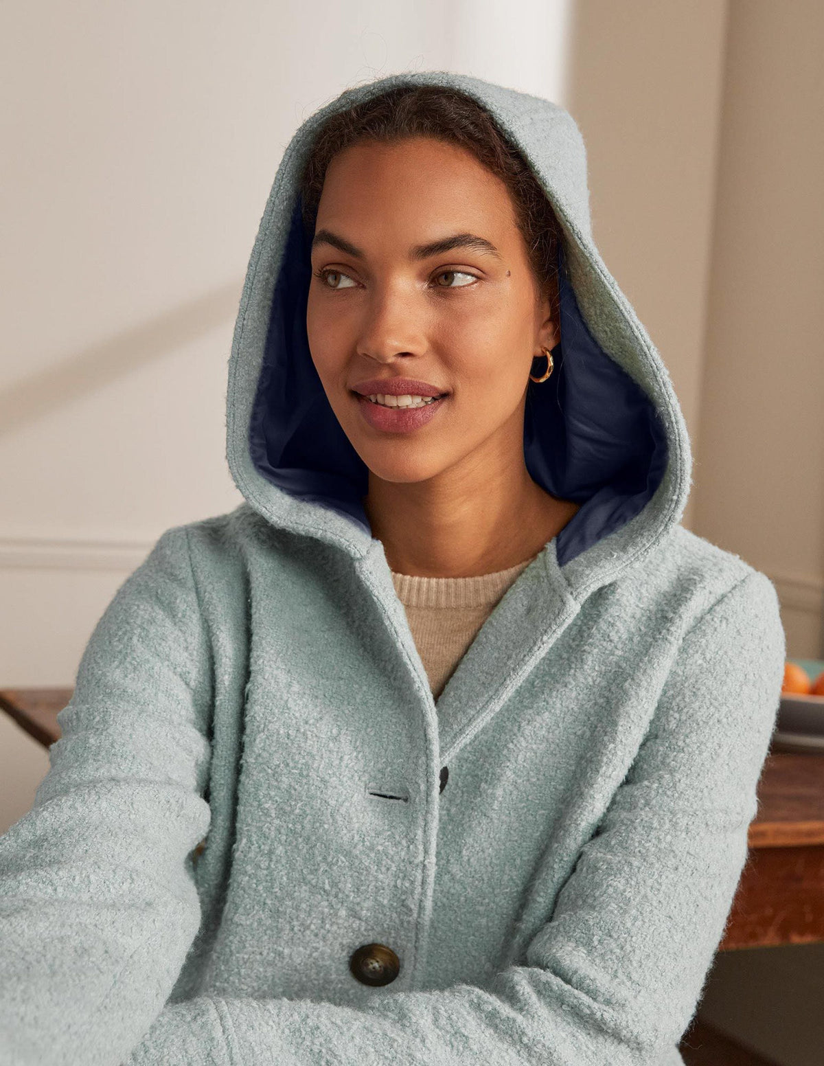 Cambridge Textured Coat-Icy Blue - Image 4