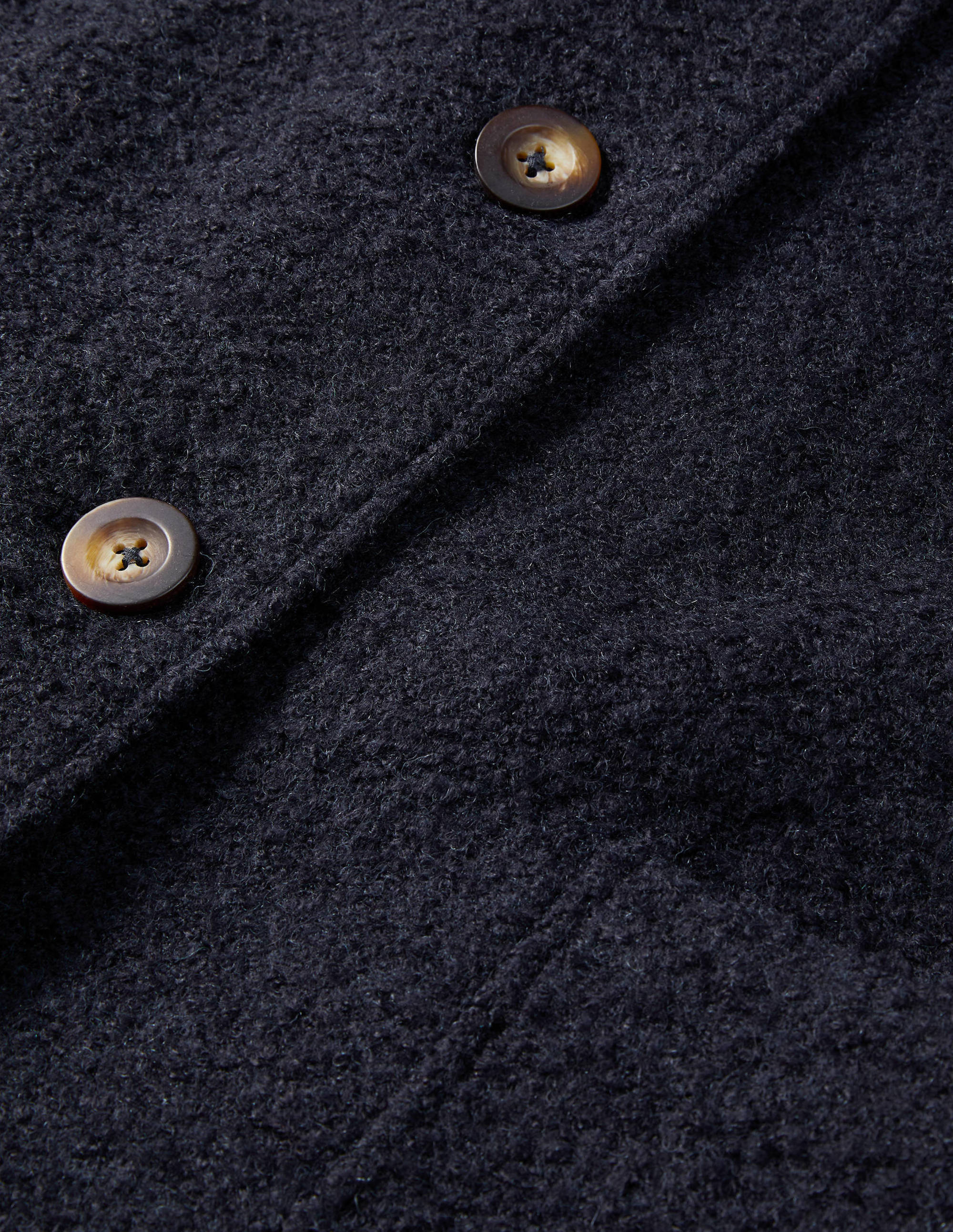 Cambridge Textured Coat-Navy - Image 6