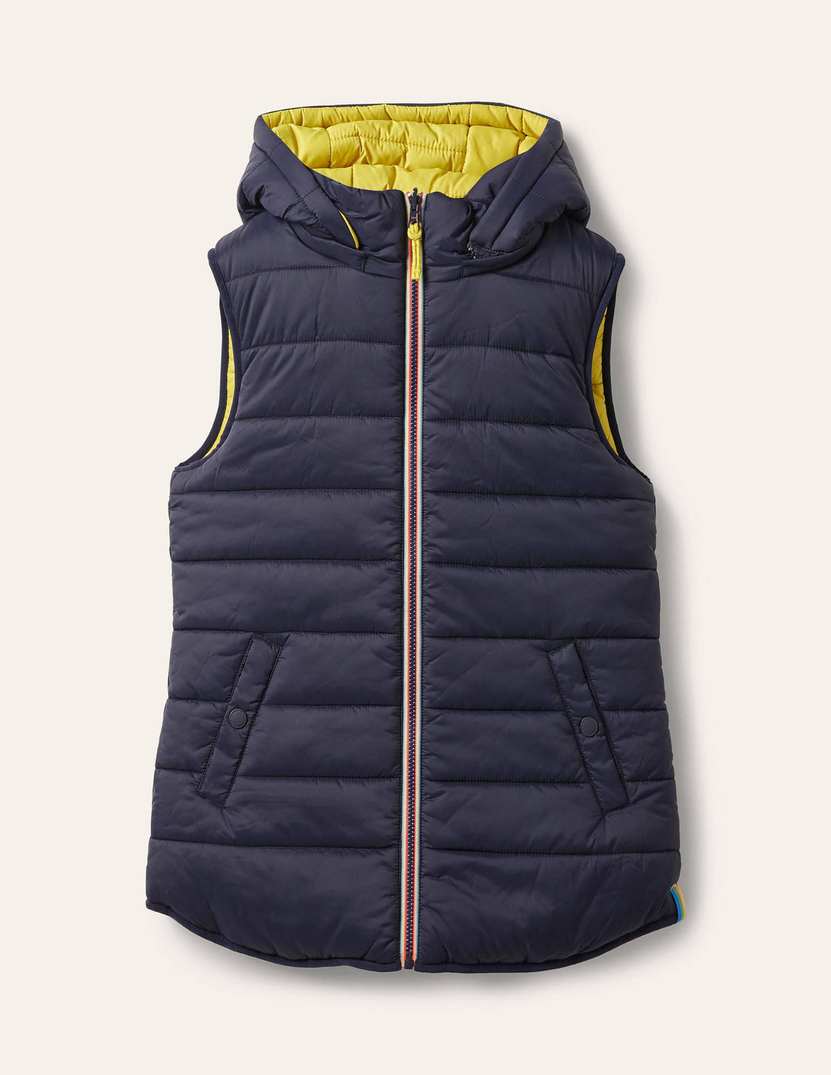 Reversible Lightweight Vest-Navy/Mimosa-5