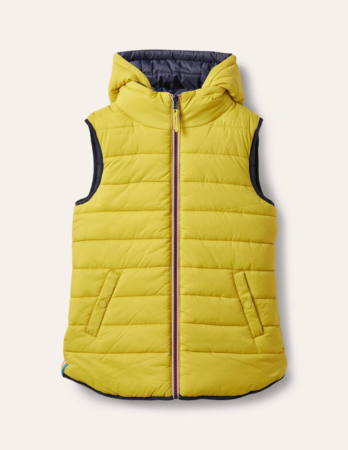 Reversible Lightweight Vest-Navy/Mimosa - Image 6