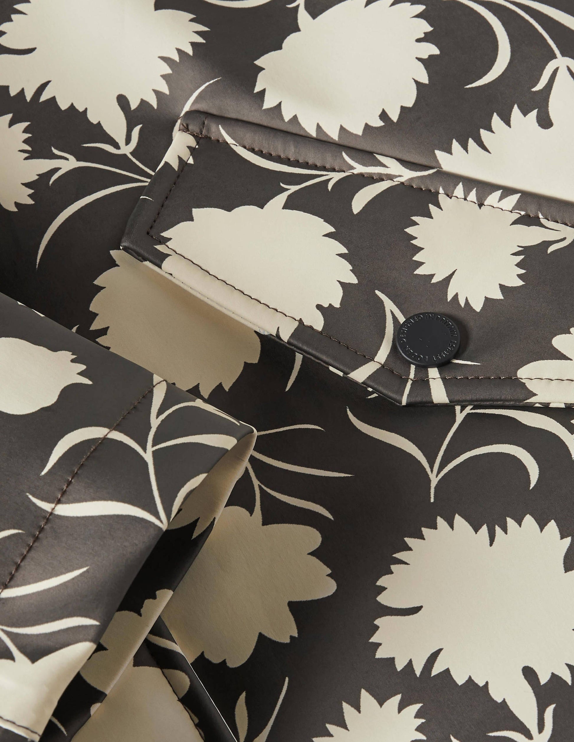 Morris Waterproof Mac-Black, Leafy Bud-6