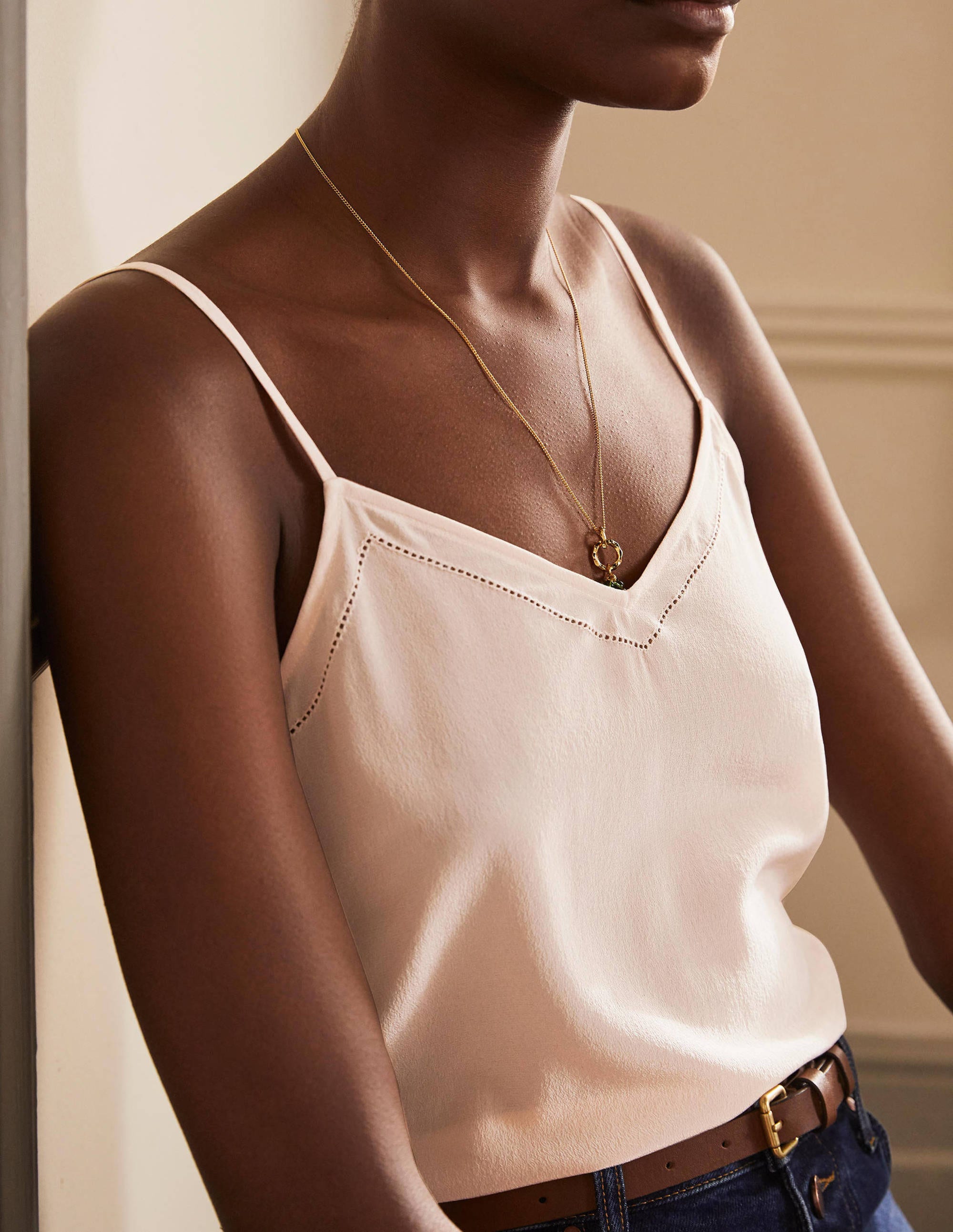 Silk Cami Top-Chalky Rose - Image 2