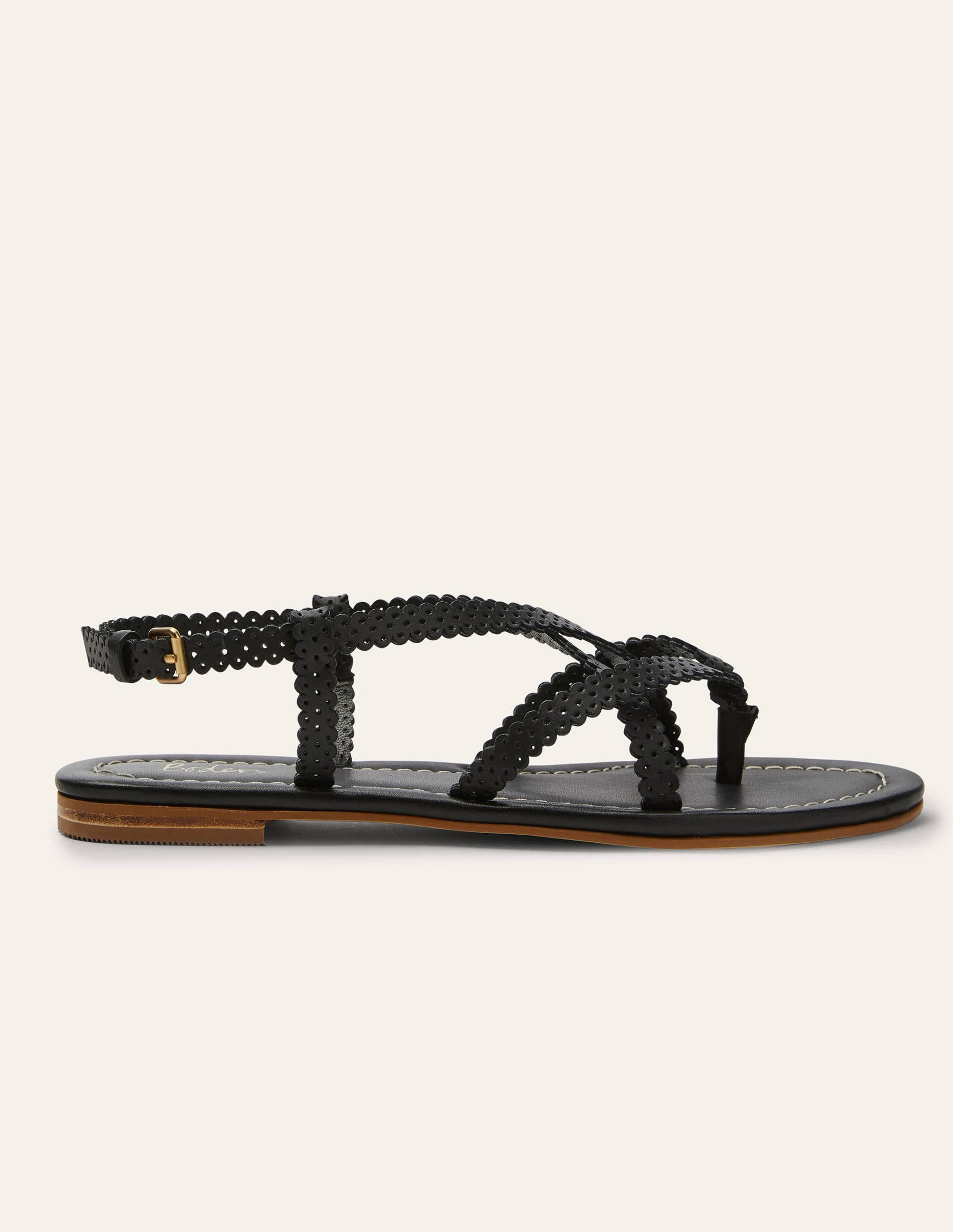 Deborah Strappy Sandals-Black - Image 2