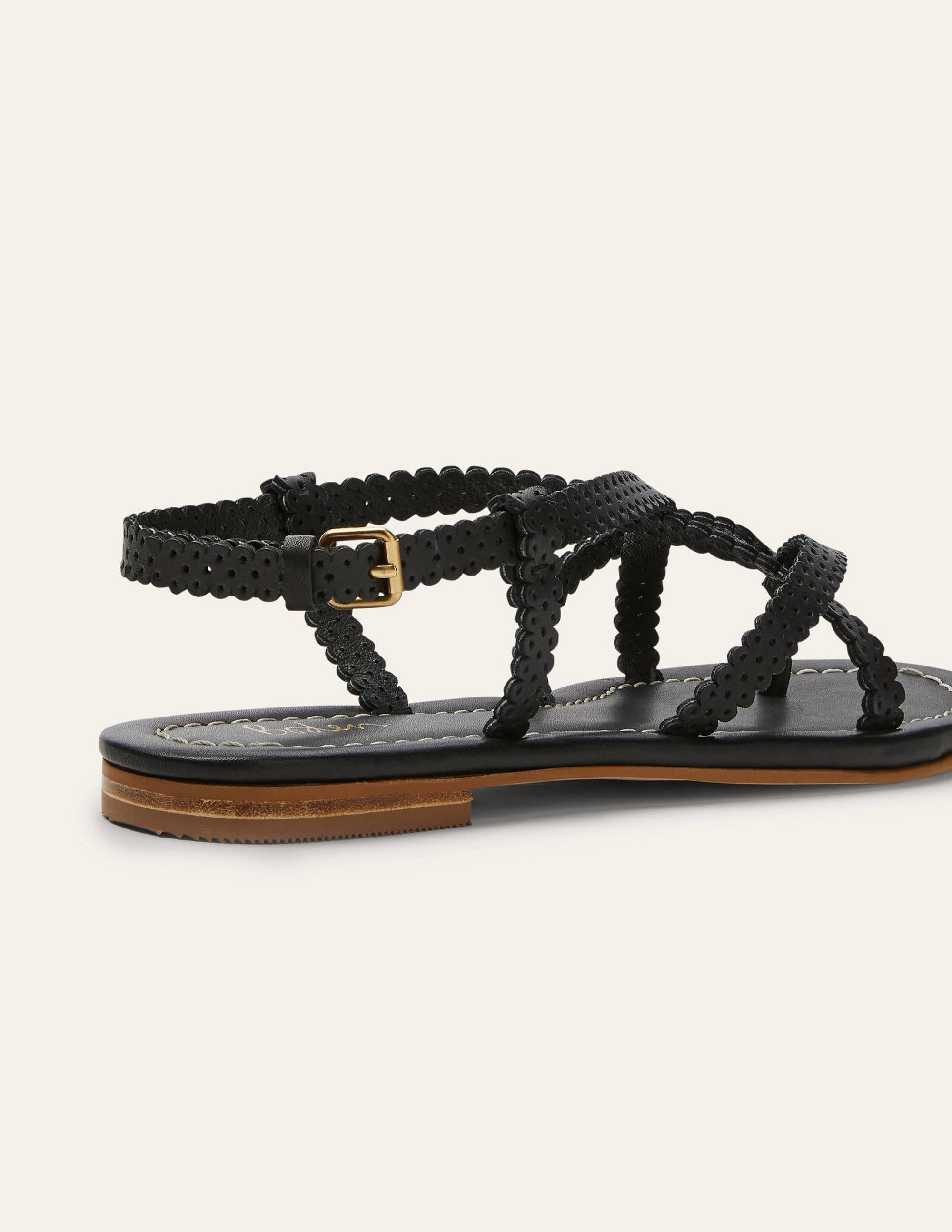Deborah Strappy Sandals-Black - Image 3