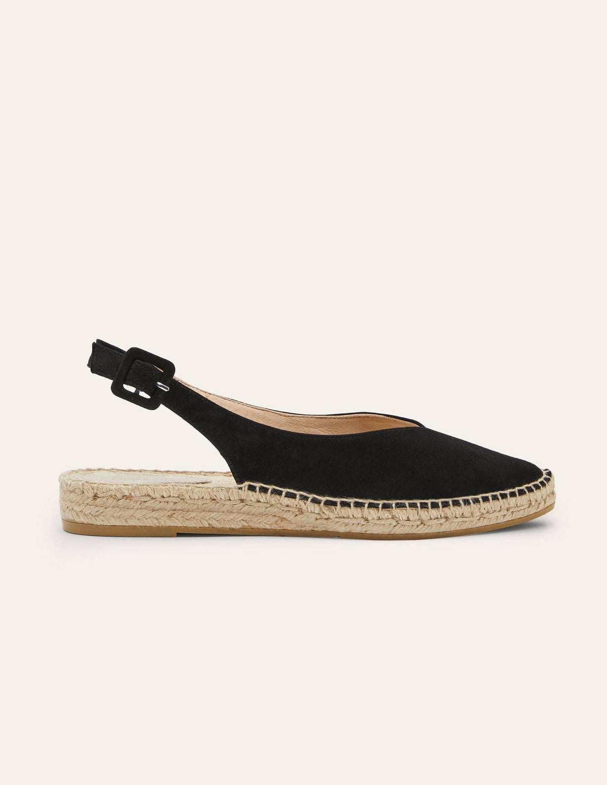 Slingback Espadrille Sandals-Black - Image 2