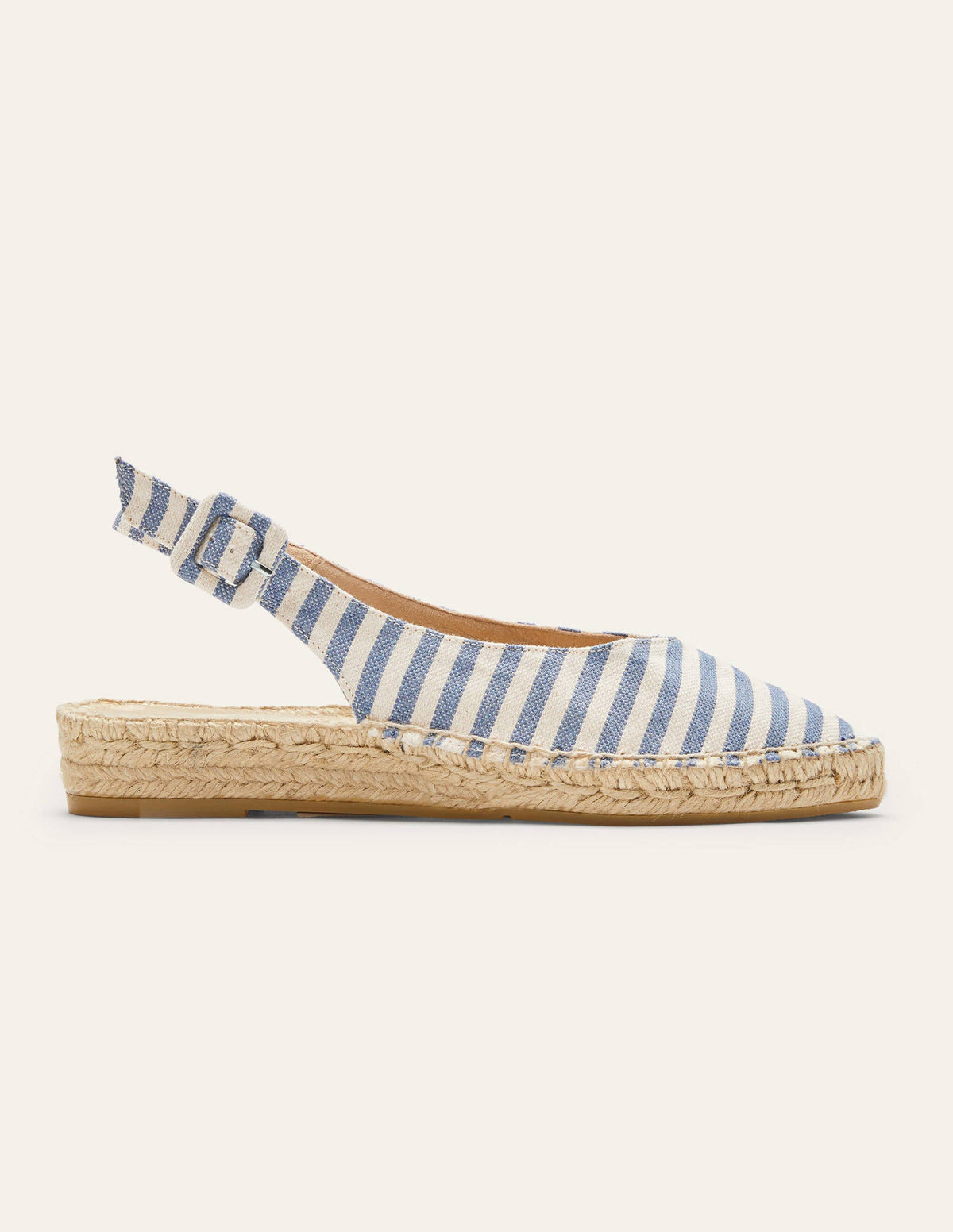 Slingback Espadrille Sandals-Moroccan Blue Stripe - Image 3