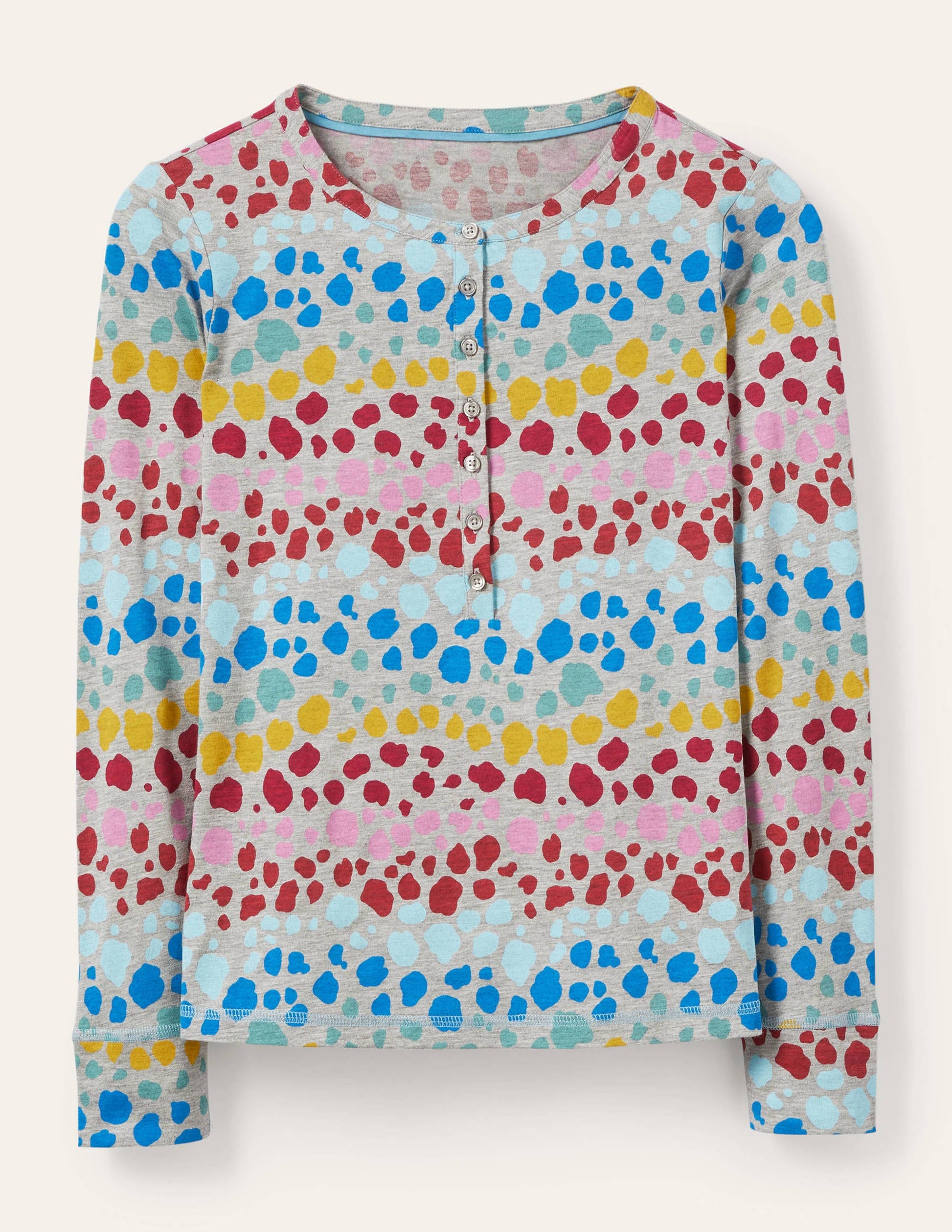 Alba Jersey Pajama Top-Multi Rainbow Leopard-5
