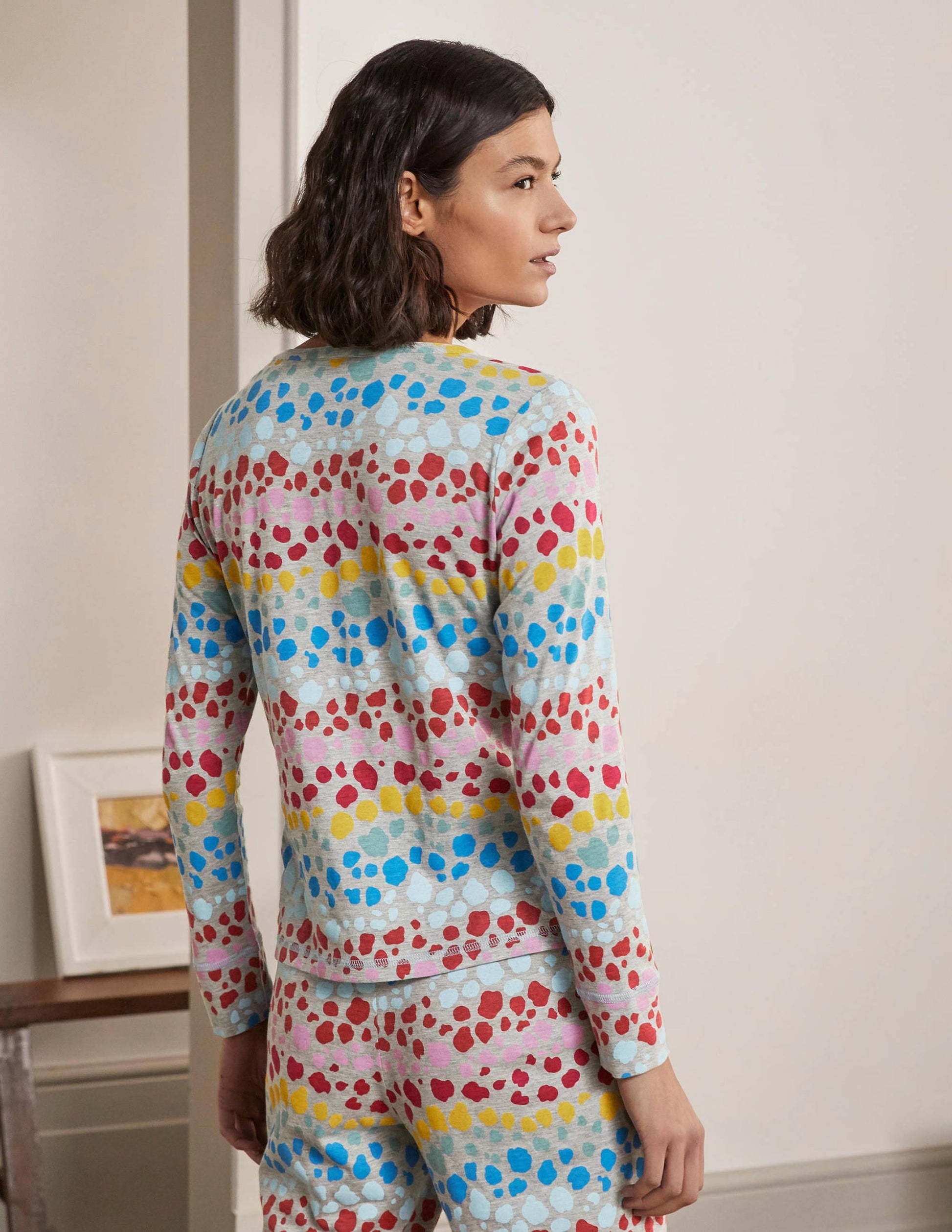 Alba Jersey Pajama Top-Multi Rainbow Leopard-3