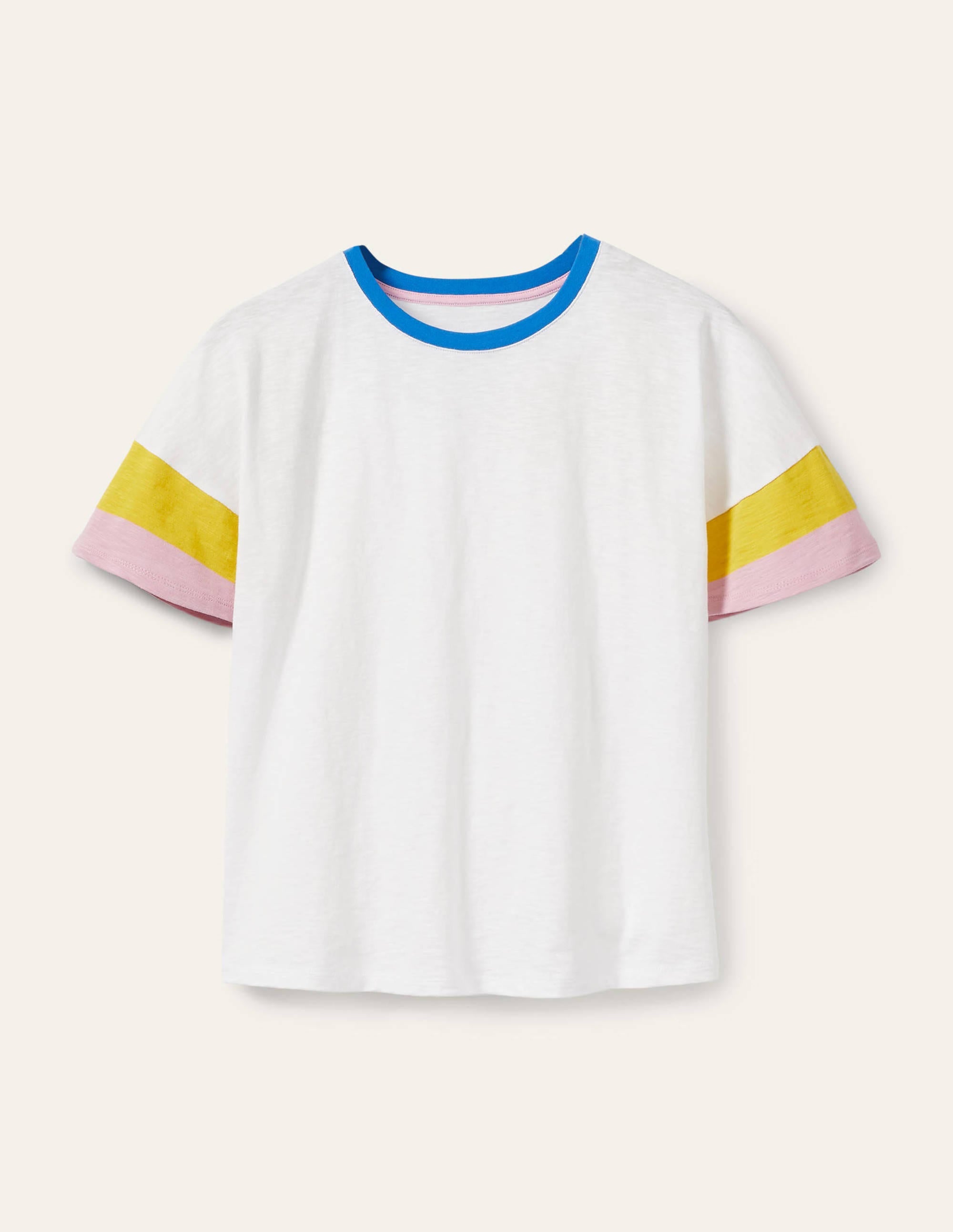 Clarissa Jersey T-shirt-White - Image 6