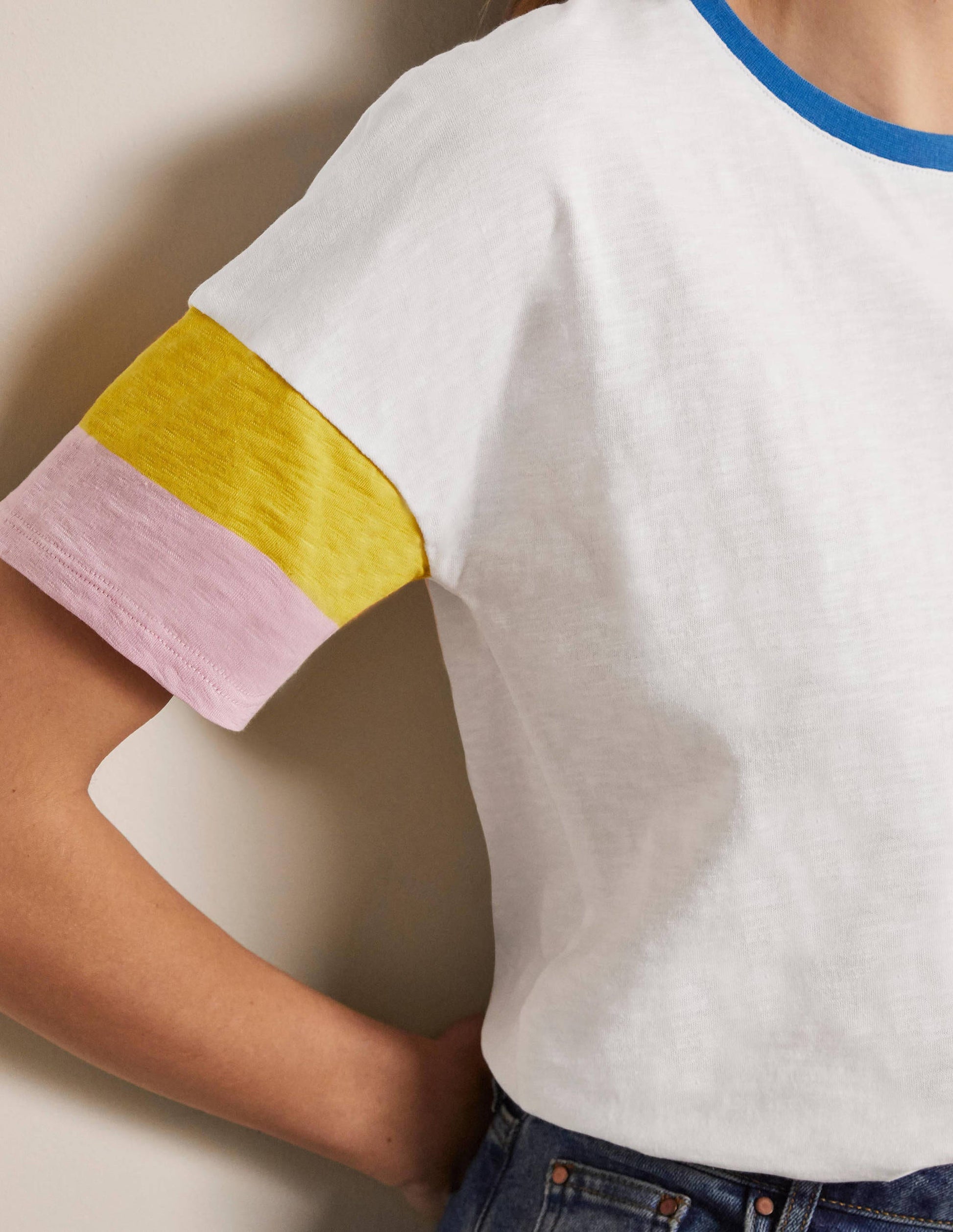 Clarissa Jersey T-shirt-White-4