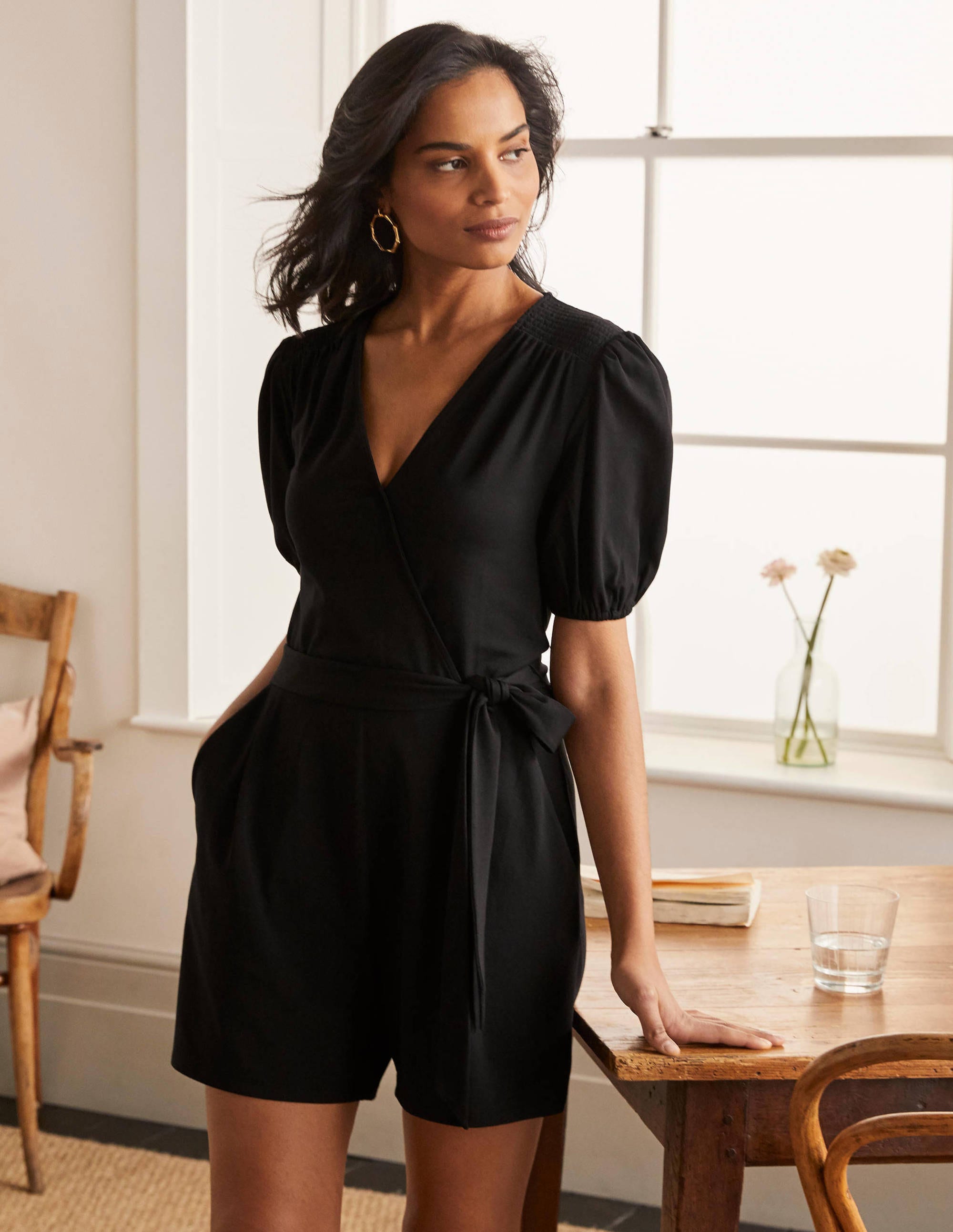 Ruby Jersey Romper-Black - Image 1