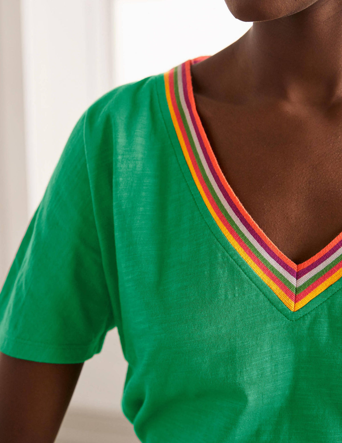 Beatrice Jersey Top-Leafy Green - Image 4