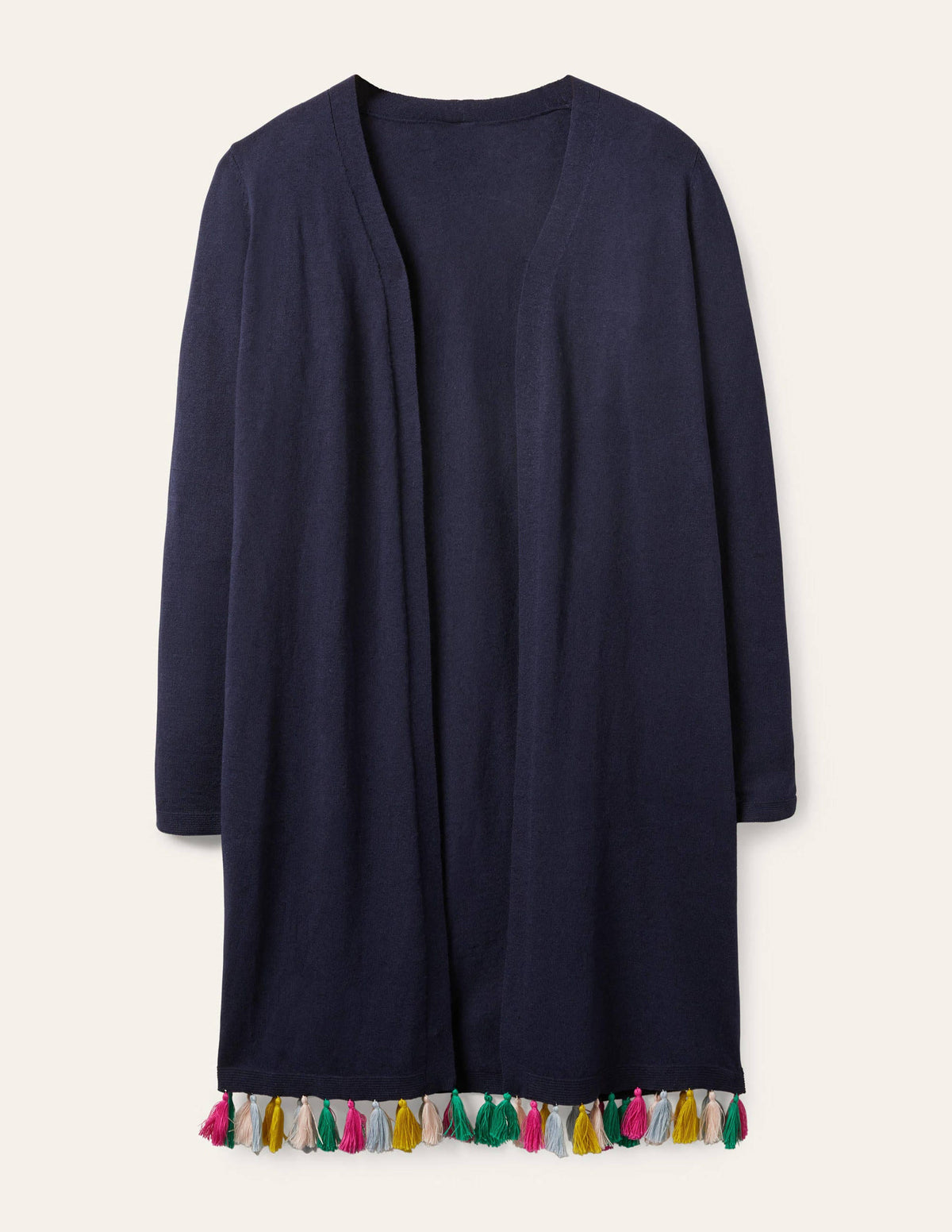 Elsdon Tassel Cardigan-Navy - Image 5