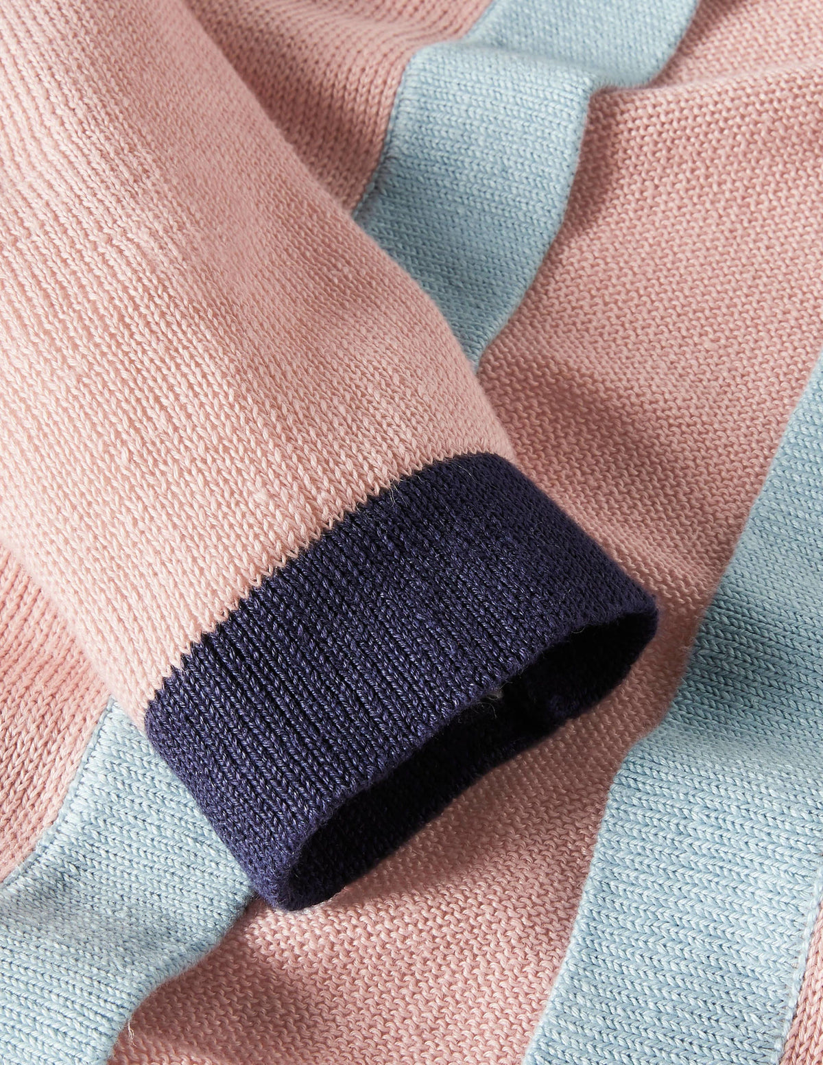 Stripe Trim Linen Cardigan-Milkshake Colourblock-7