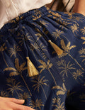 Bembridge Pants-French Navy, Rainforest