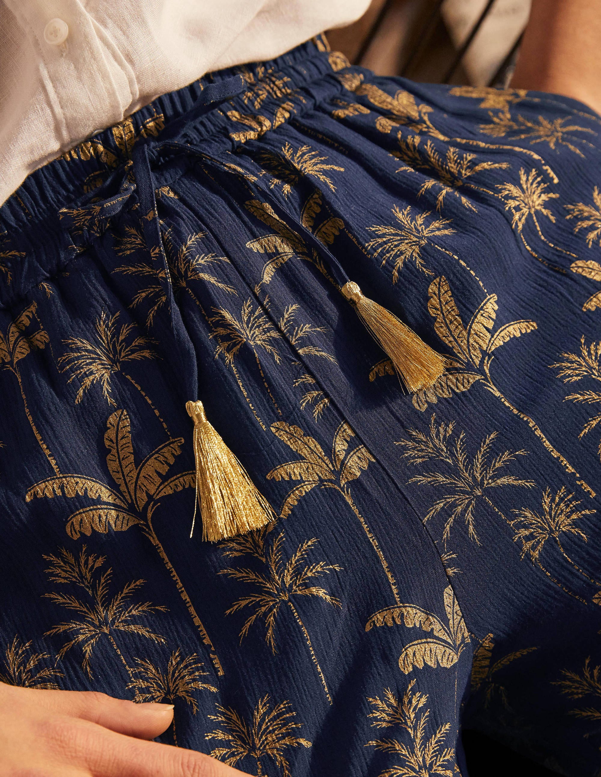 Bembridge Pants-French Navy, Rainforest - Image 1