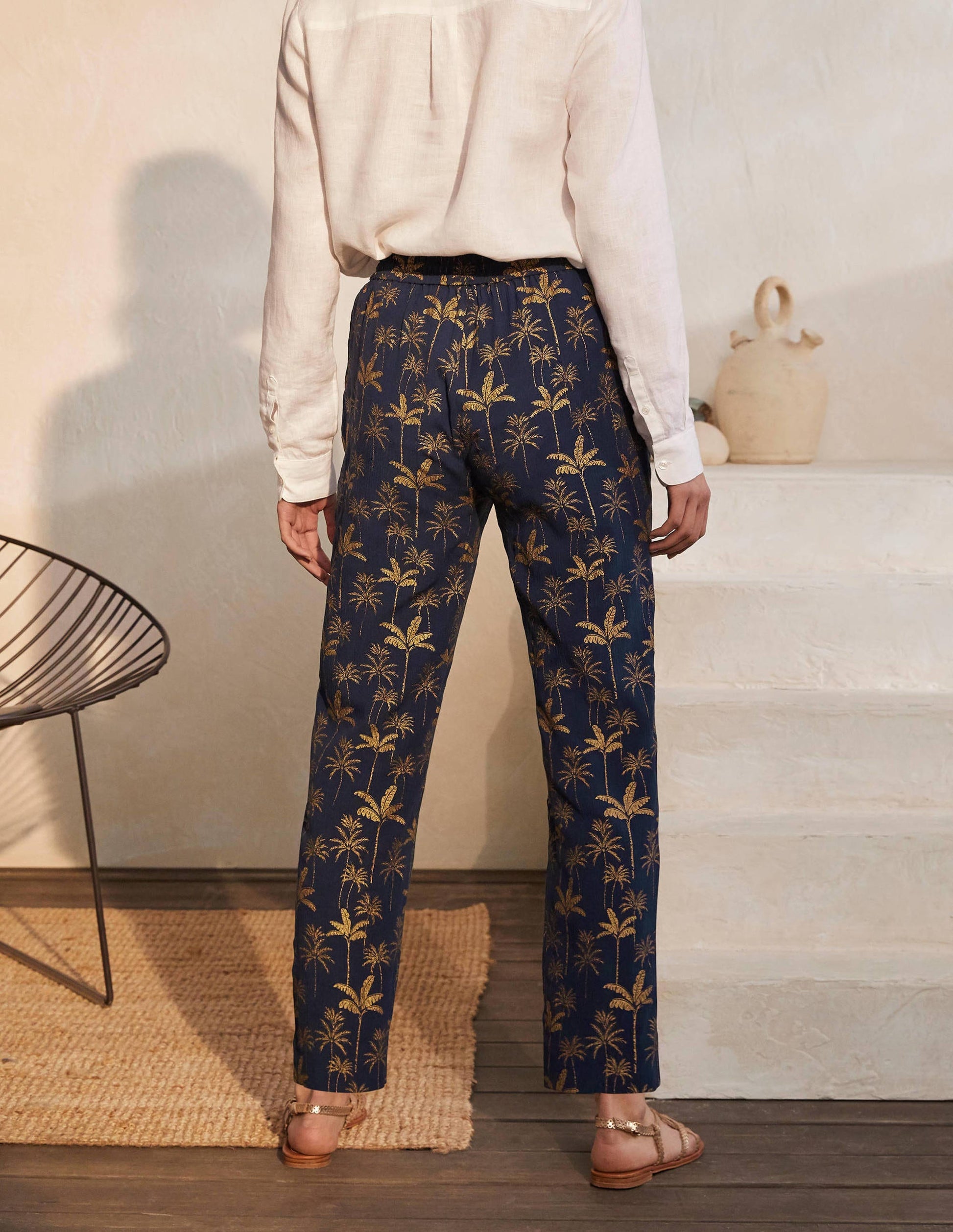 Bembridge Pants-French Navy, Rainforest-2