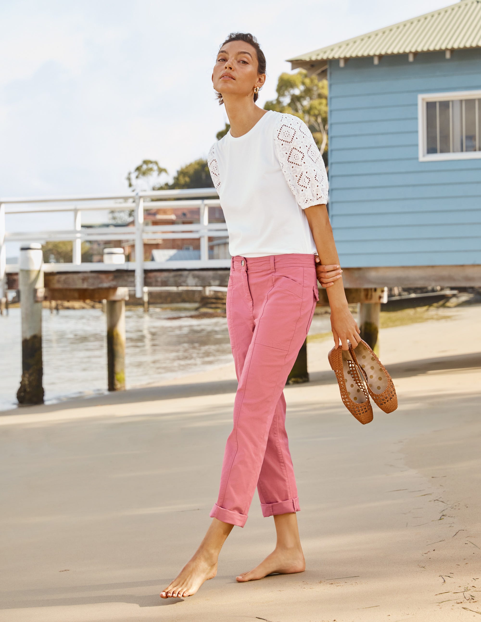 Abingdon Pants-Dusty Red - Image 6